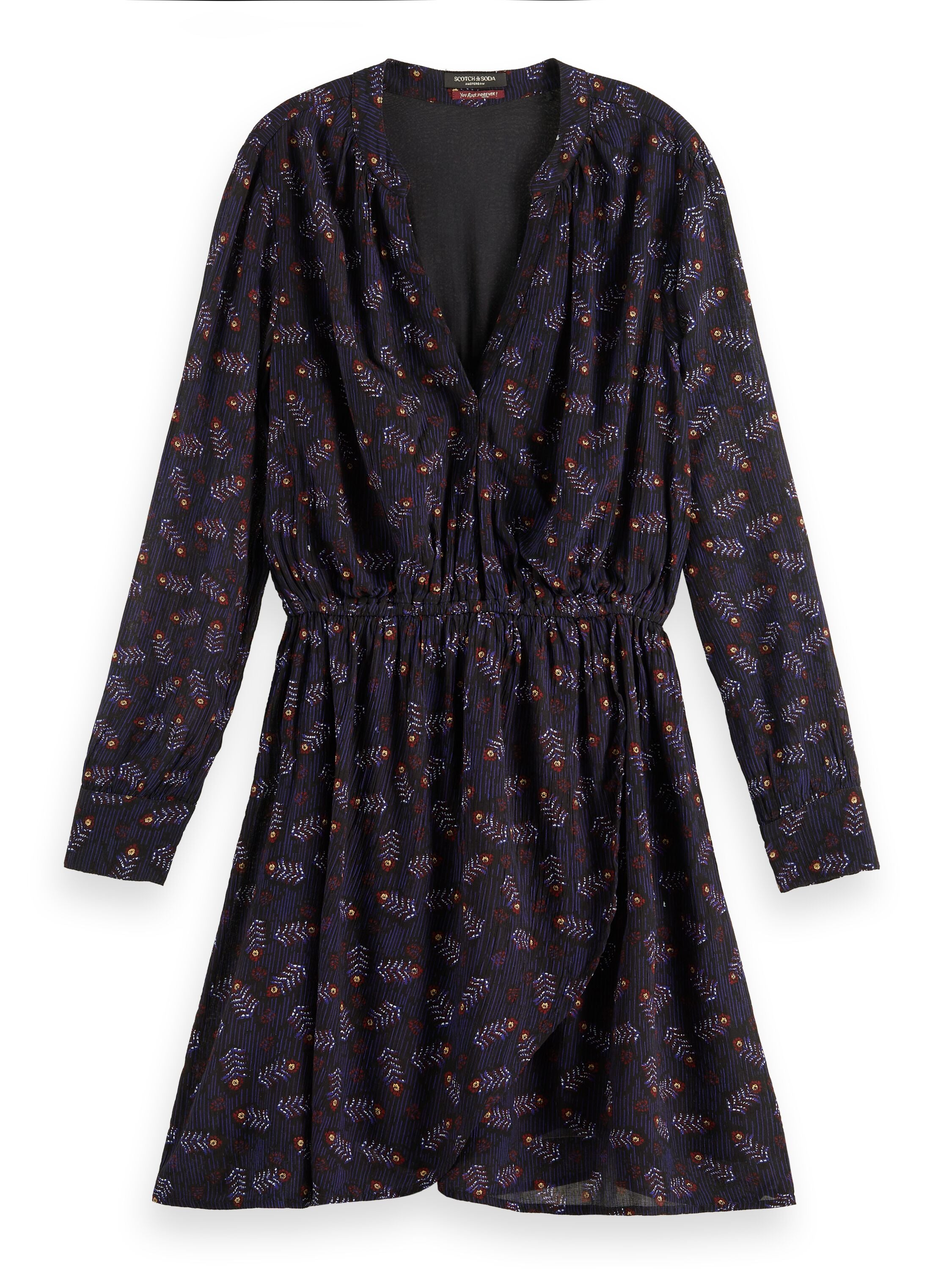 Printed mini dress Folk Floral