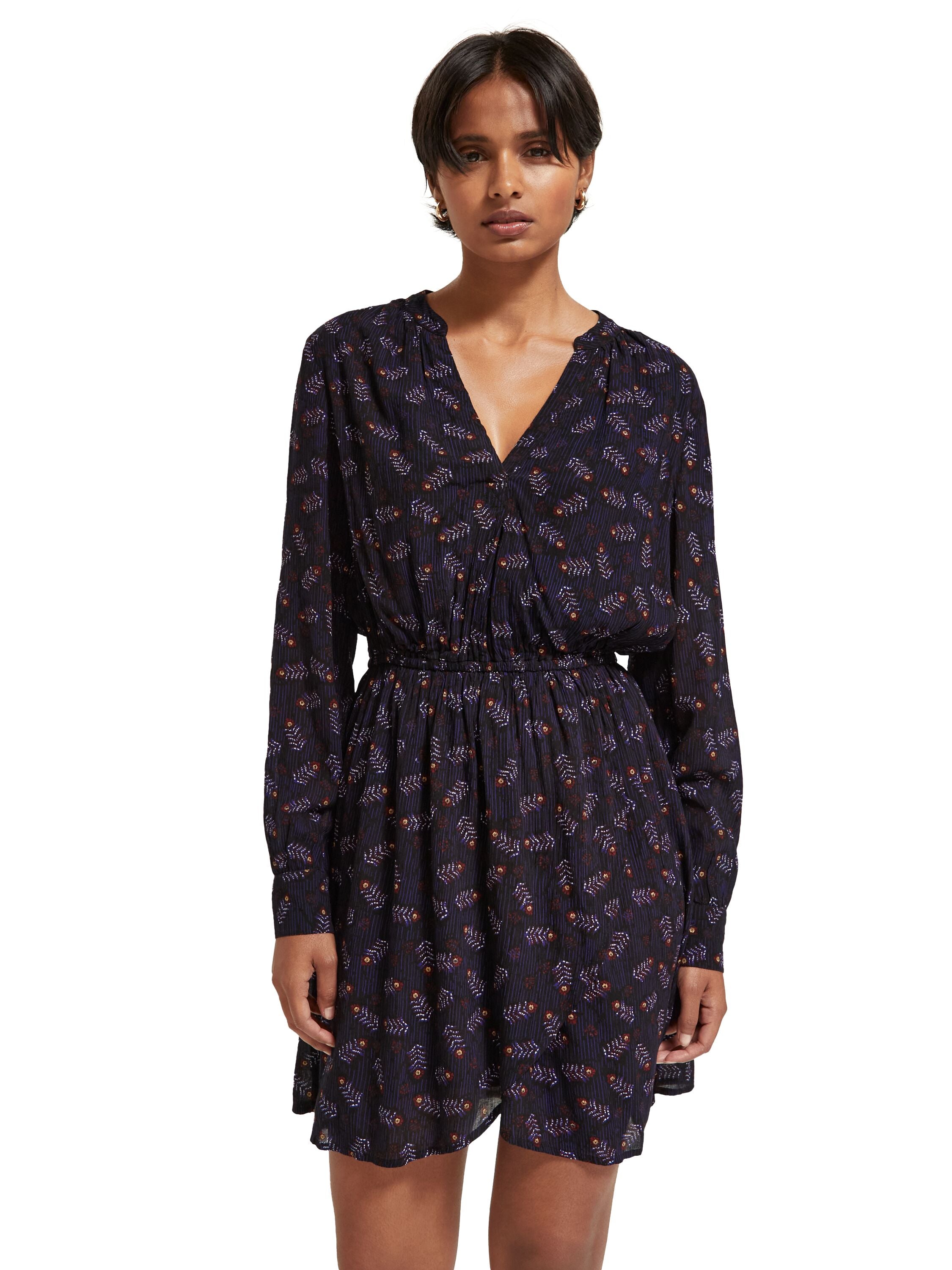 Printed mini dress Folk Floral