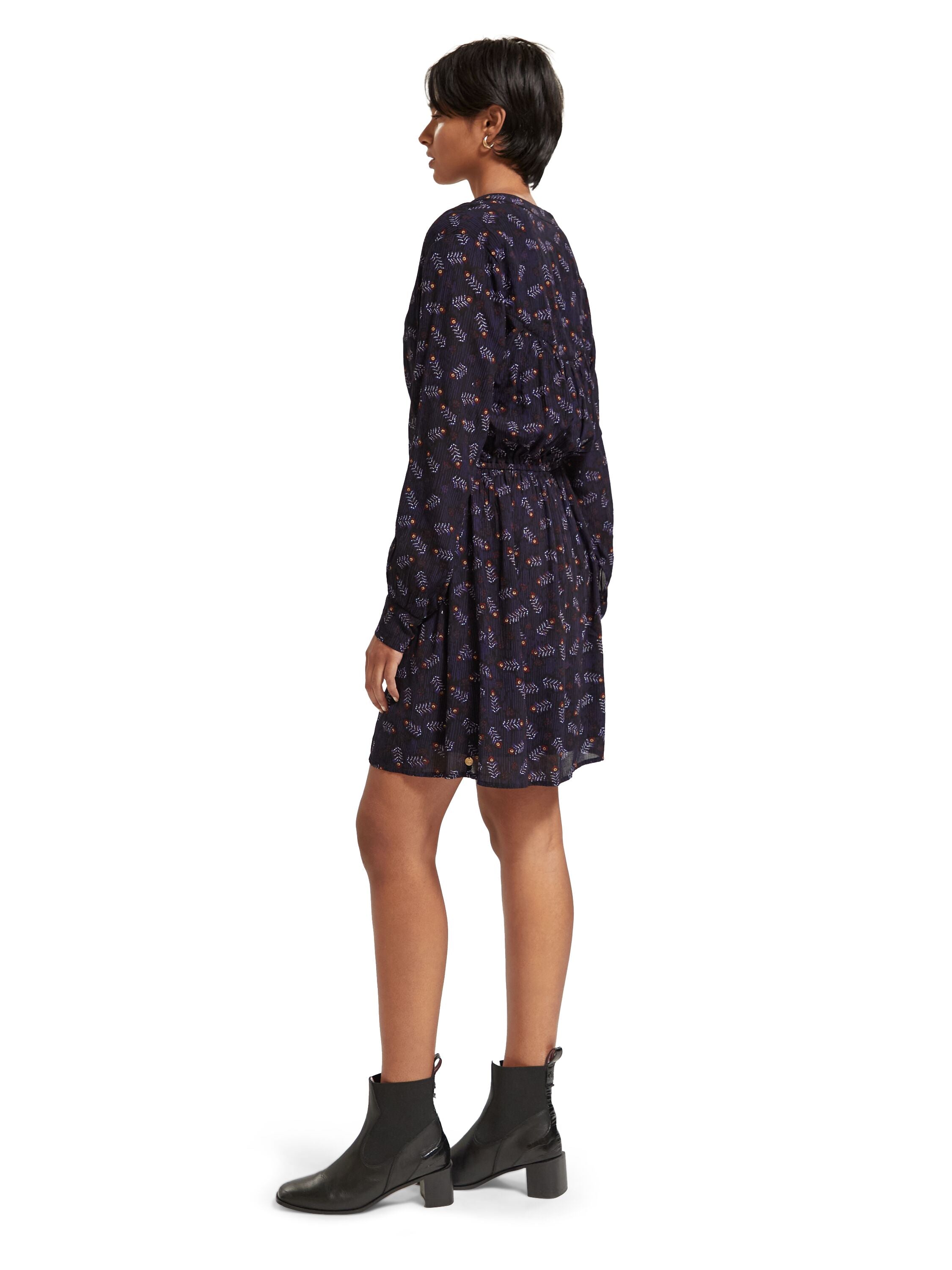 Printed mini dress Folk Floral
