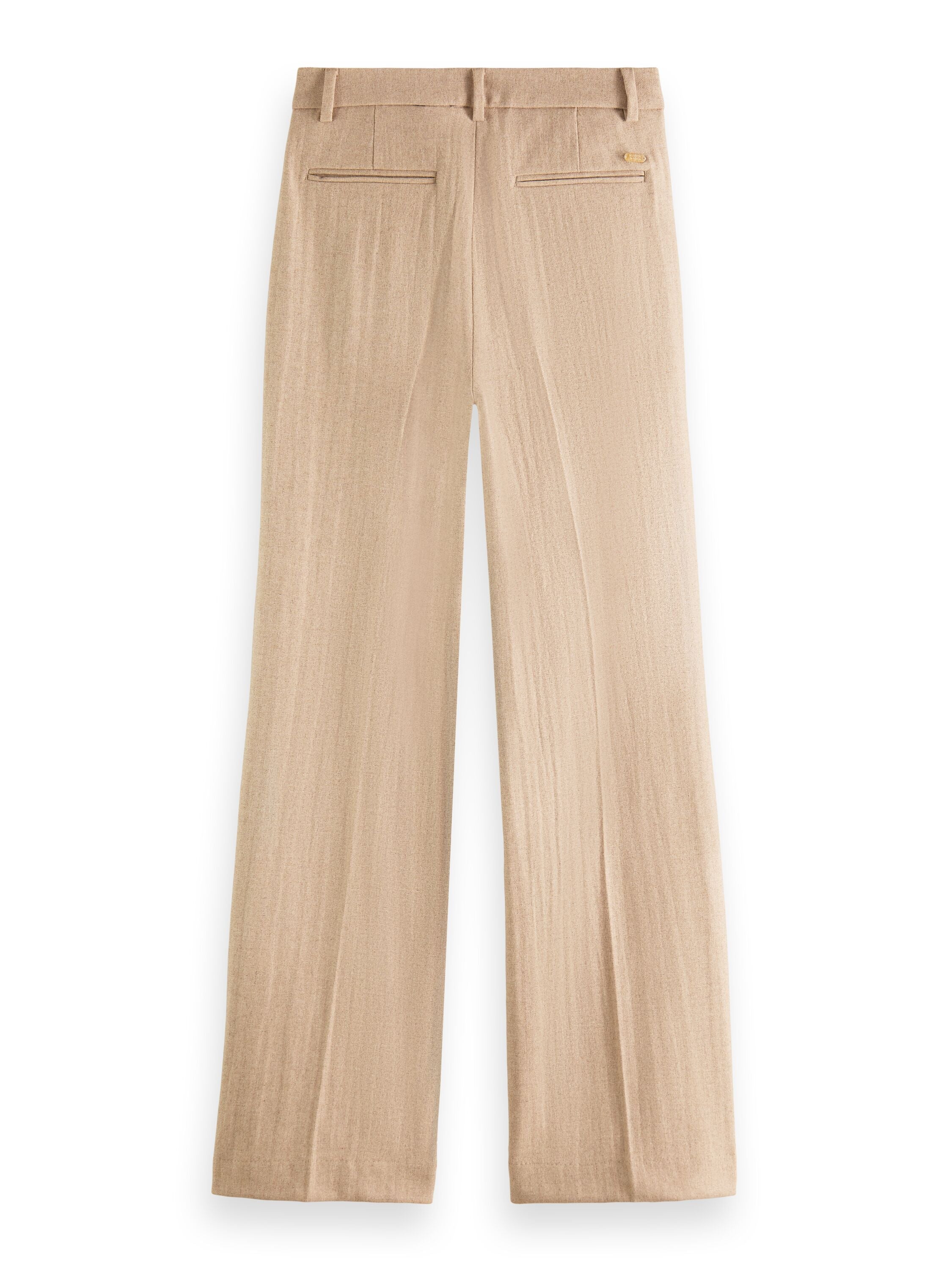 Edie - High rise wide-leg trousers in structured quality