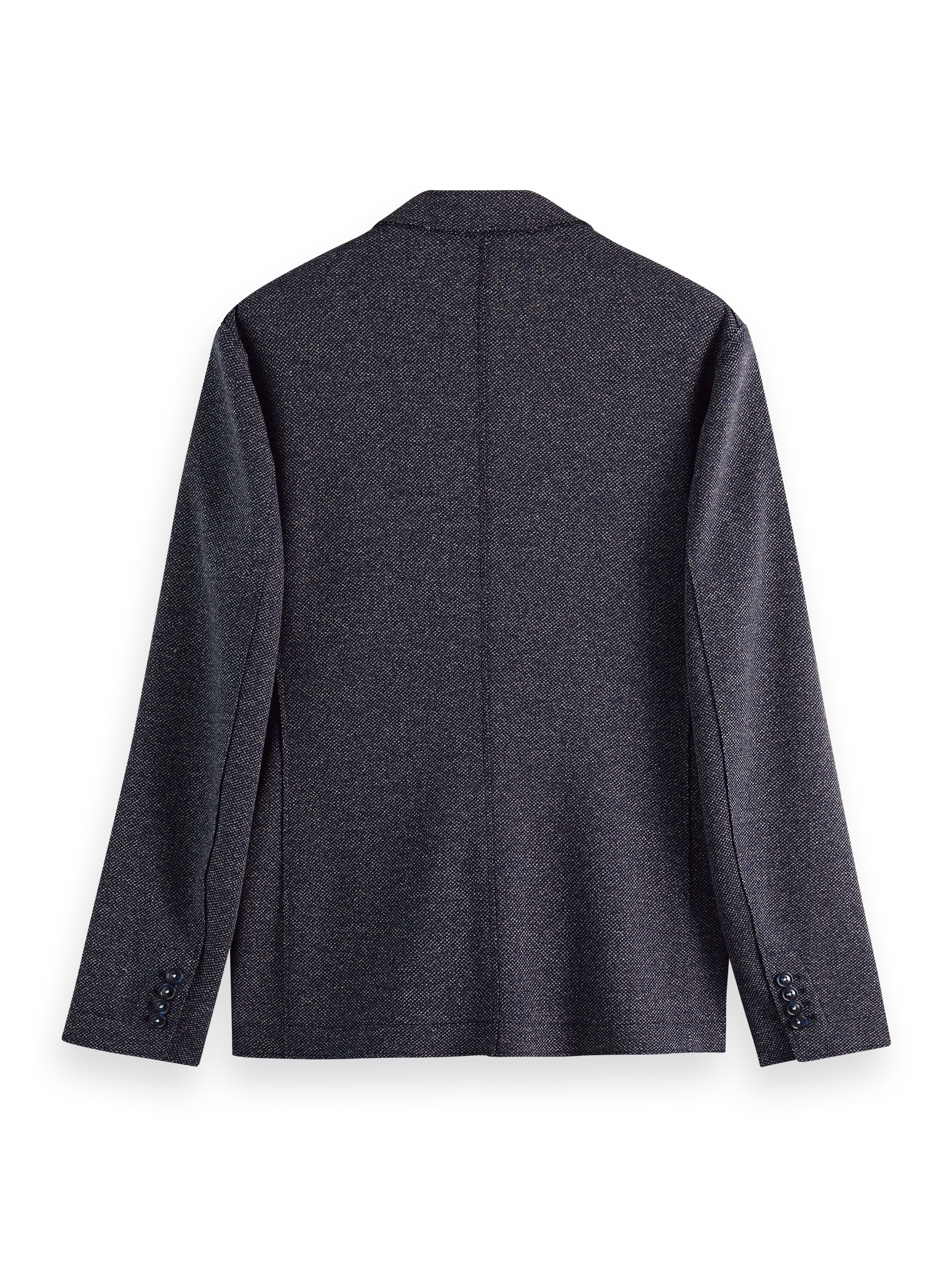 Unconstructed jersey blazer