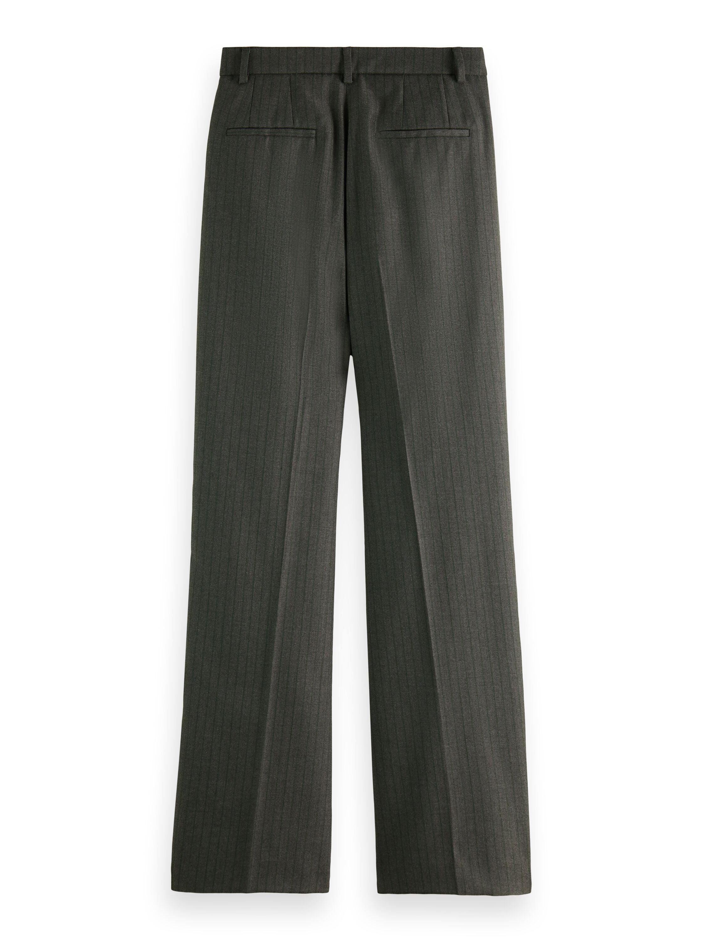 Varsity striped high-rise wide-leg slouchy trousers