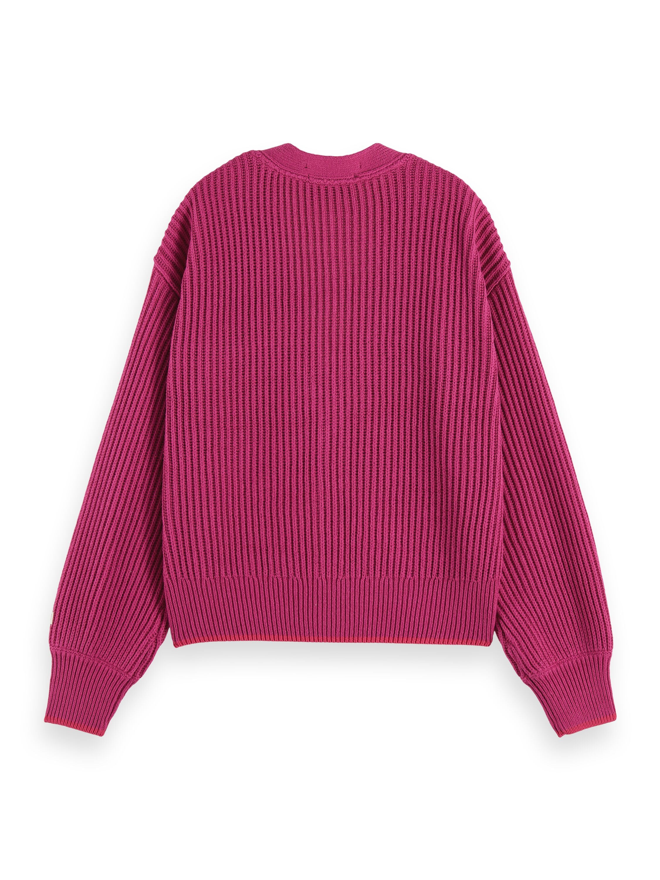 Boxy Fit Cardigan - Fuchsia