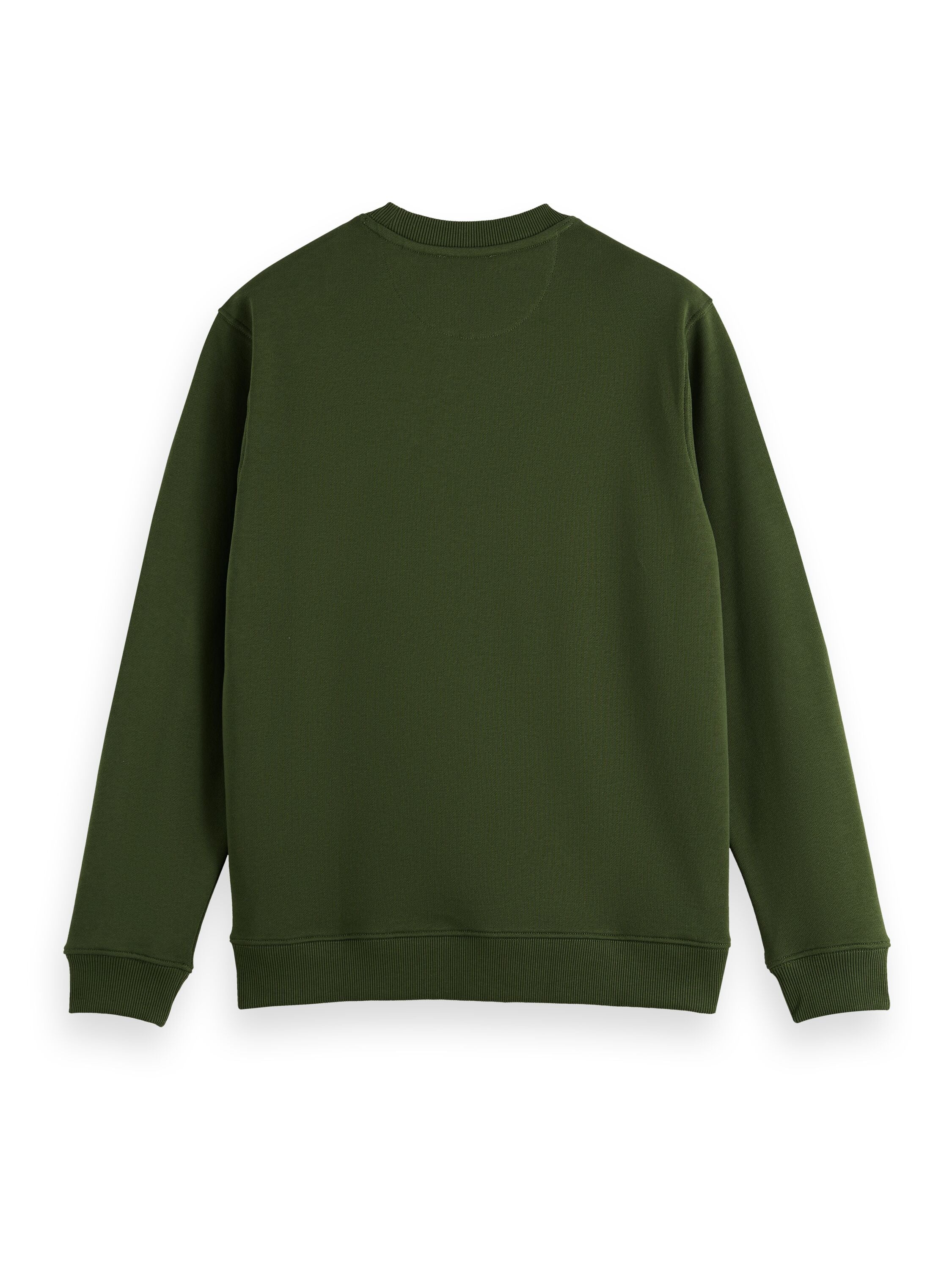 Essentials Logo Badge Crew Neck Sweat Field Green