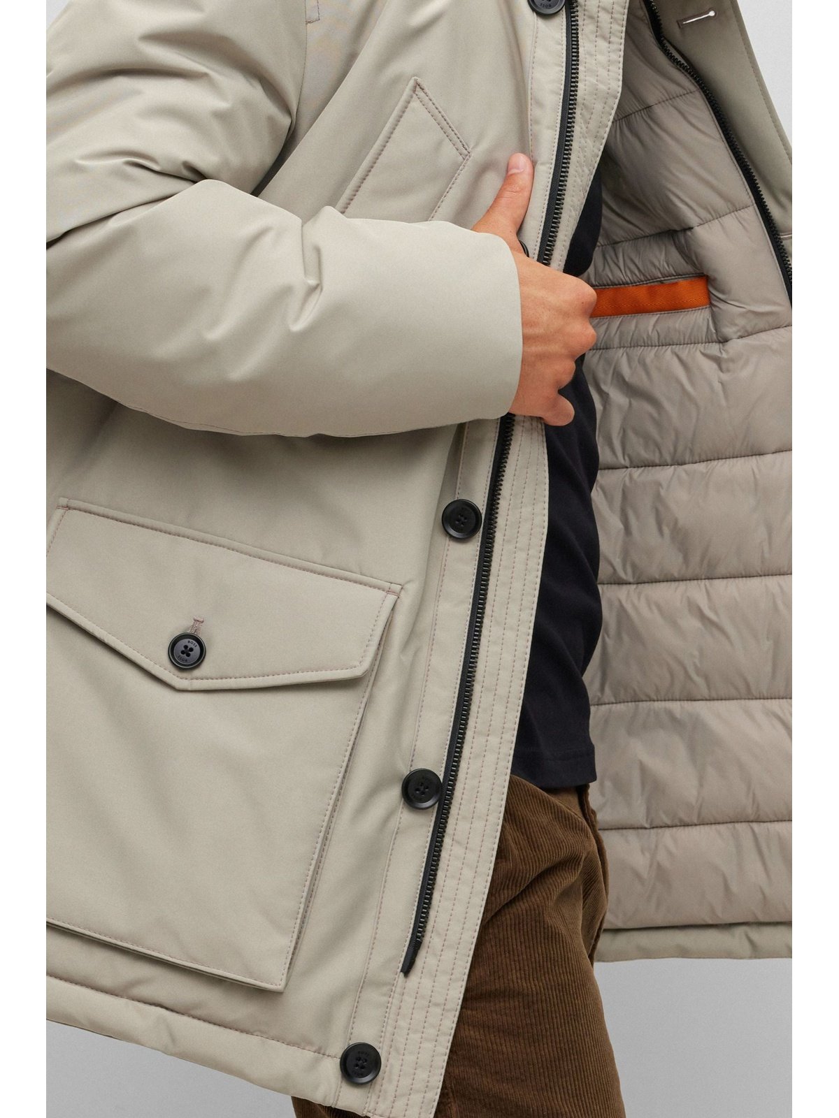 Osiass parka - open grey