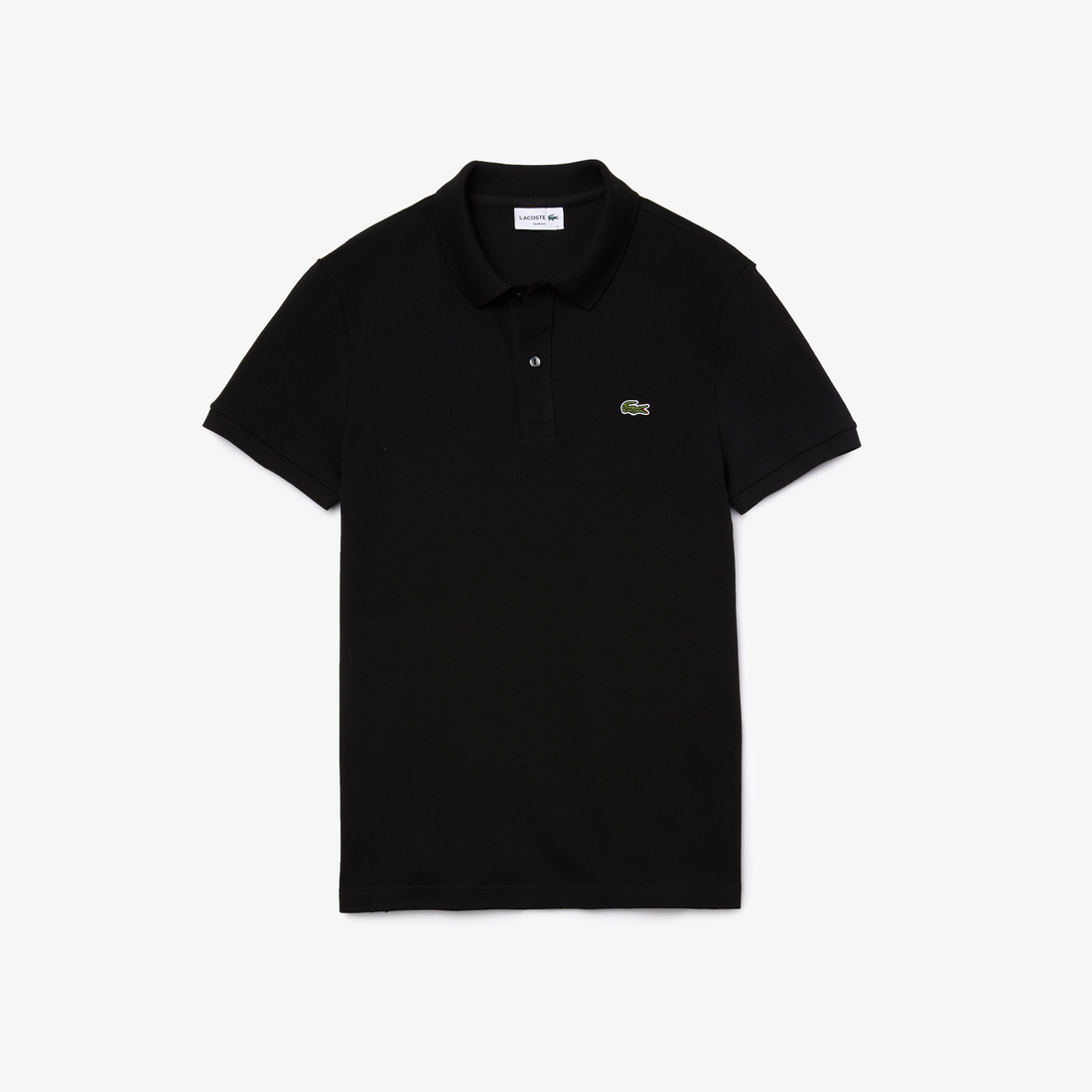 Slim fit polo Black