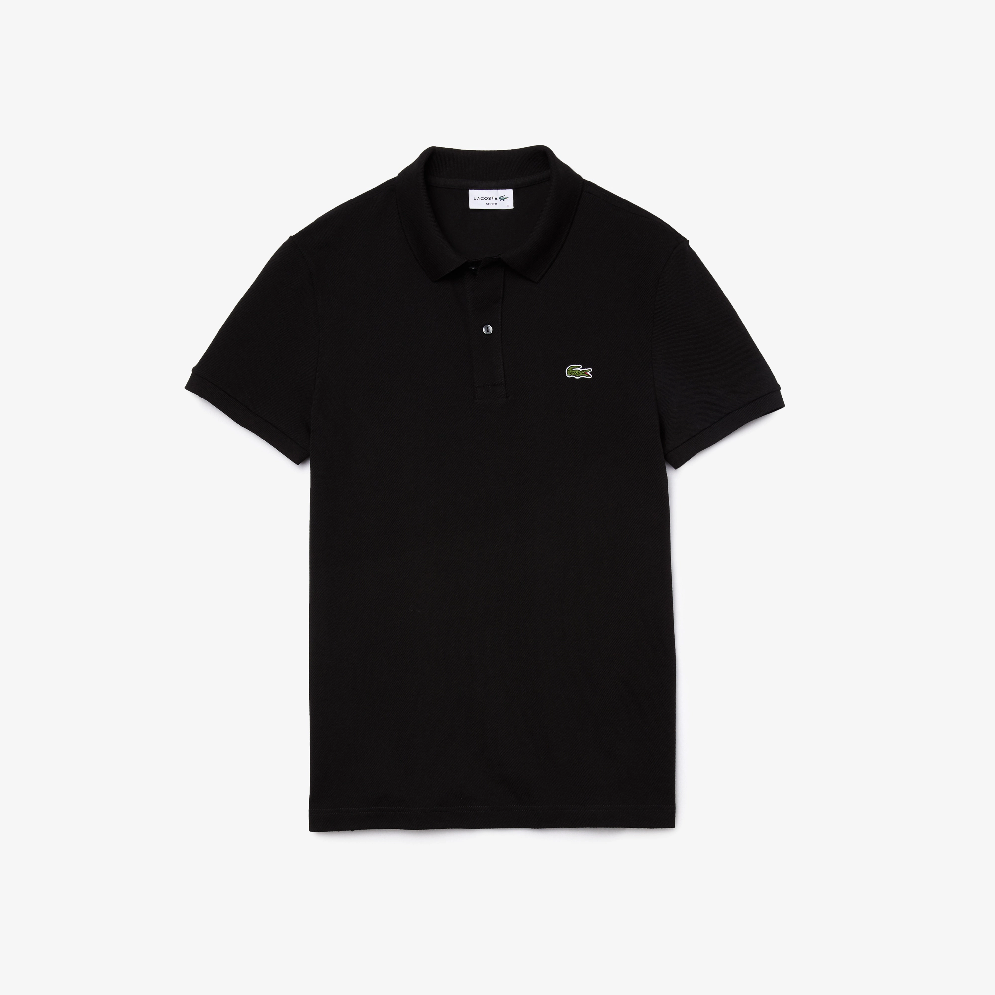 Slim fit polo Black