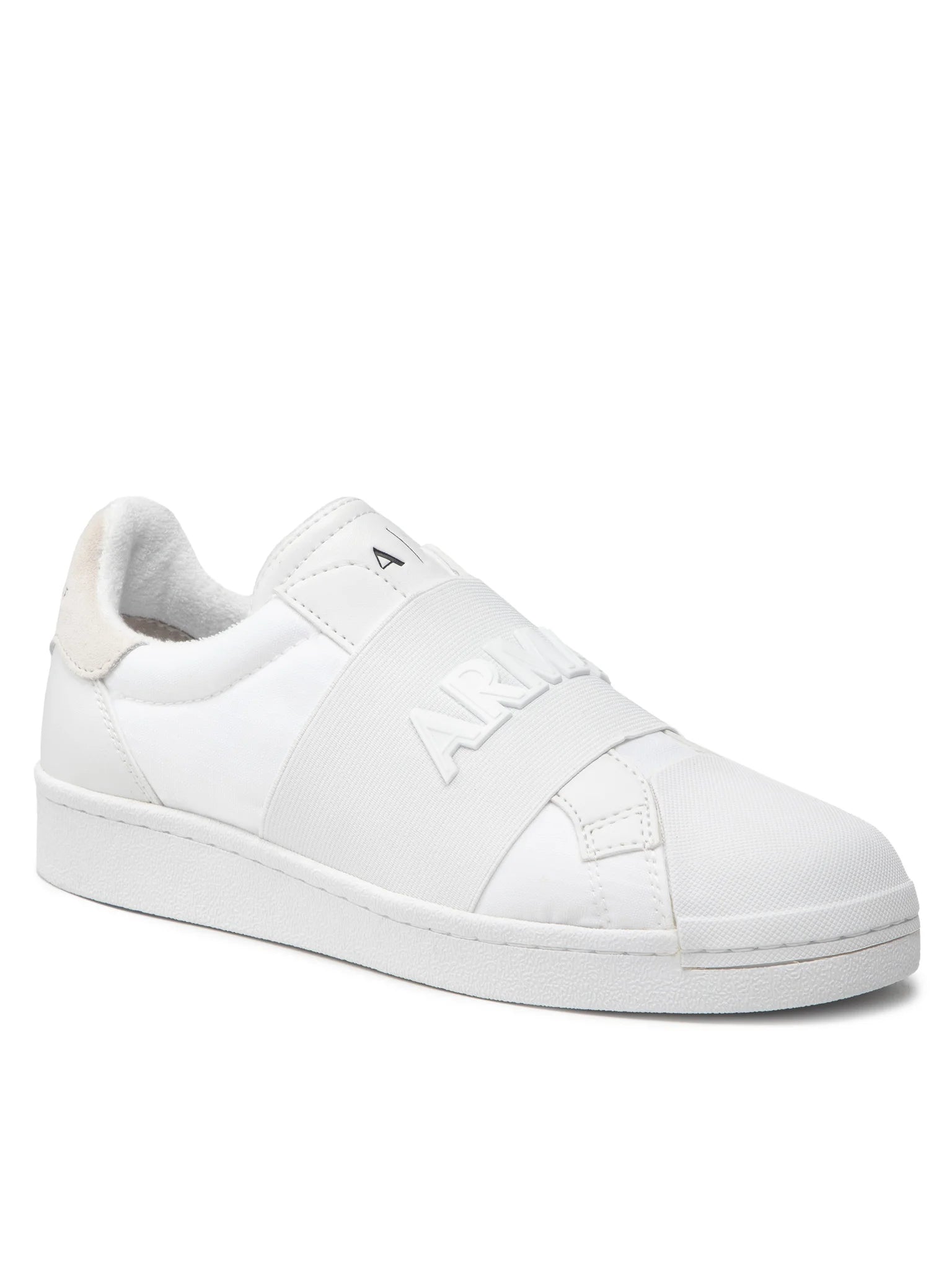 SNEAKER CALF PU+SUEDE+NY OPT WHITE