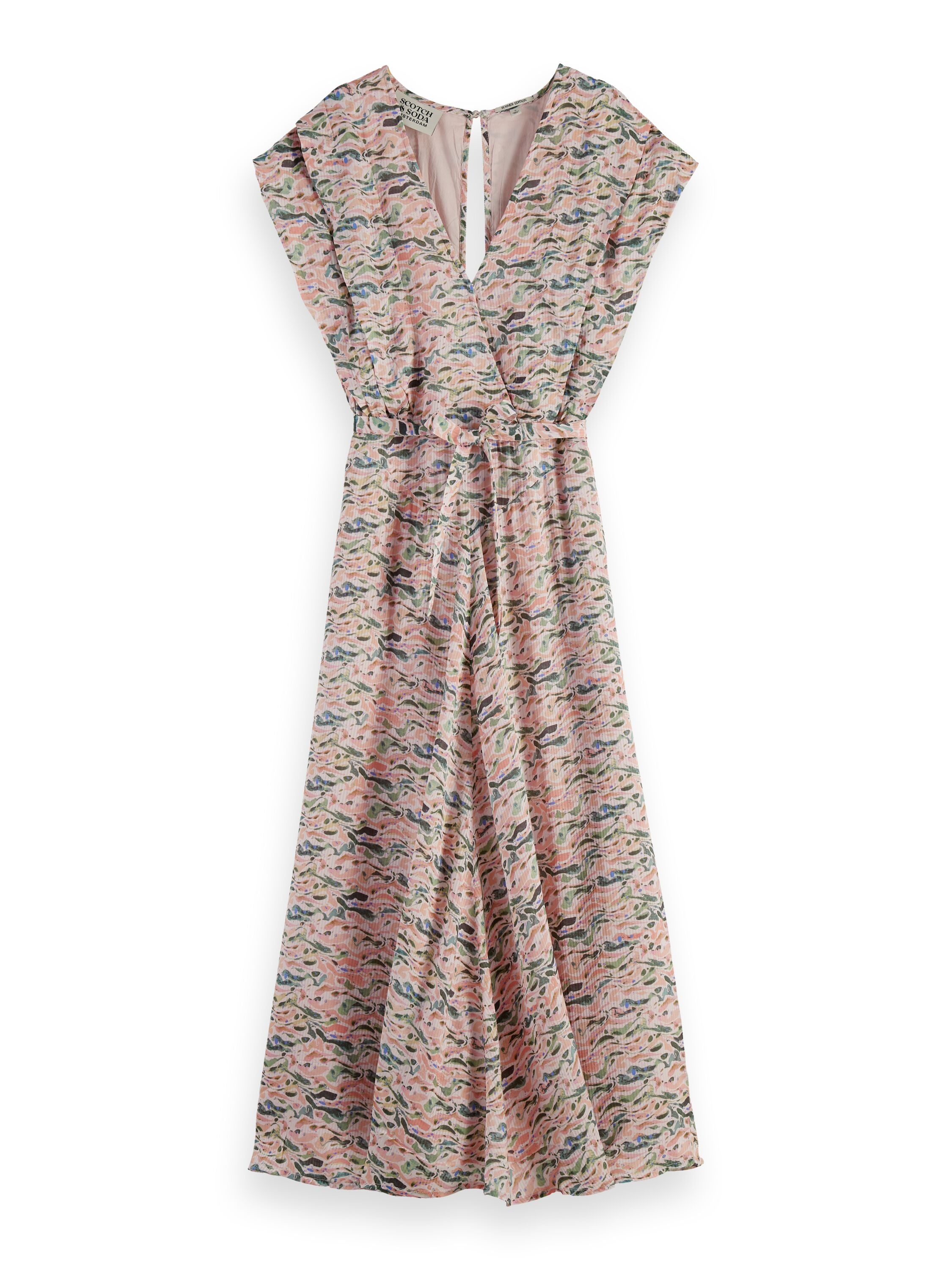 Midi jurk met riem