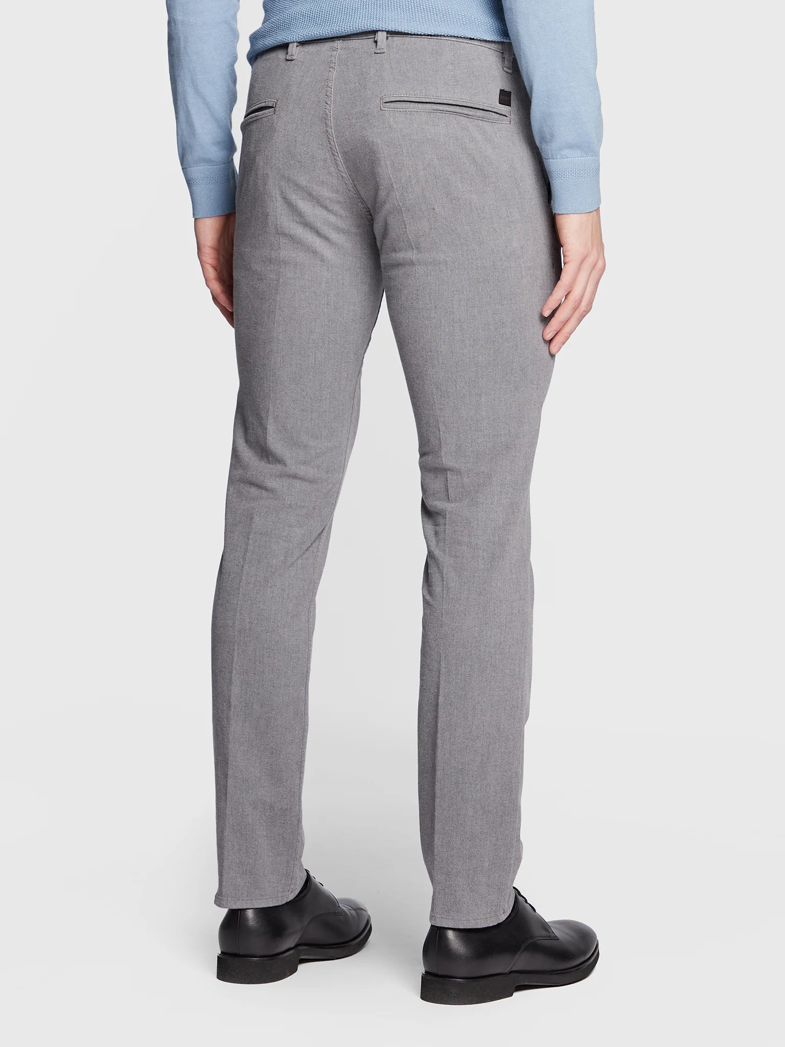 Slim chino broek - grey