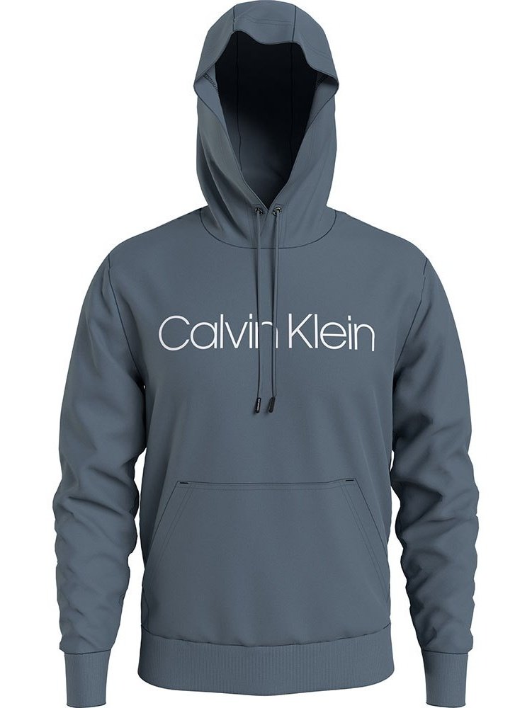 Cotton logo hoodie - Grey Tar