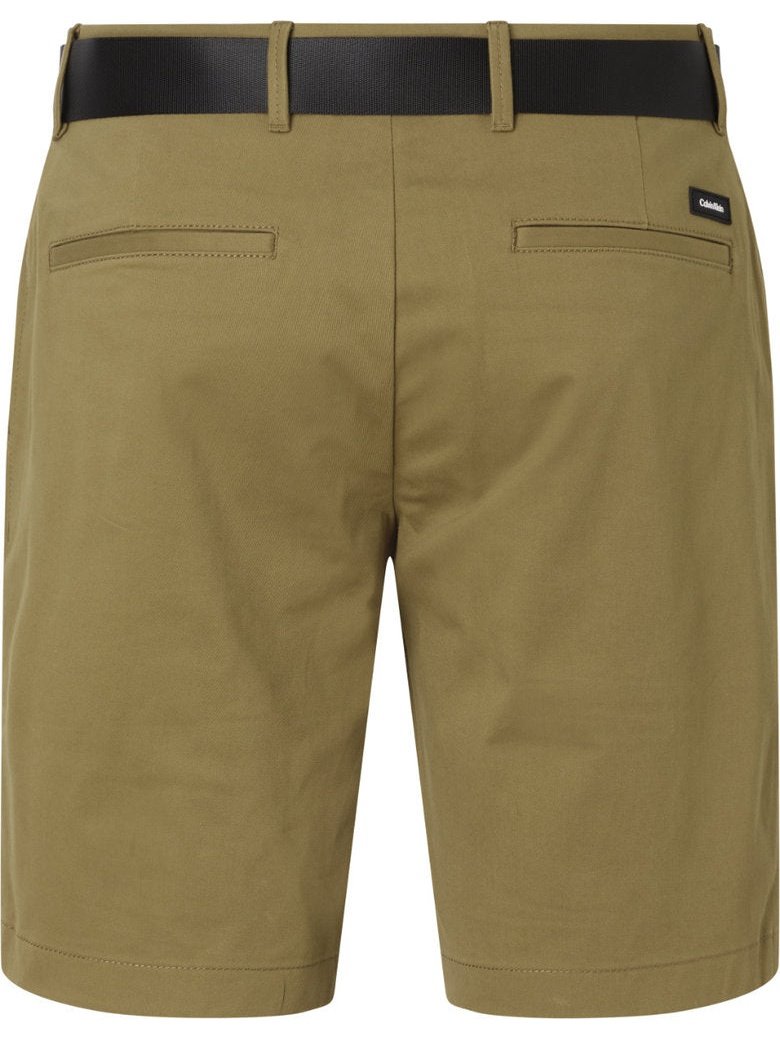 MODERN TWILL SLIM SHORT BELT Kangaroo
