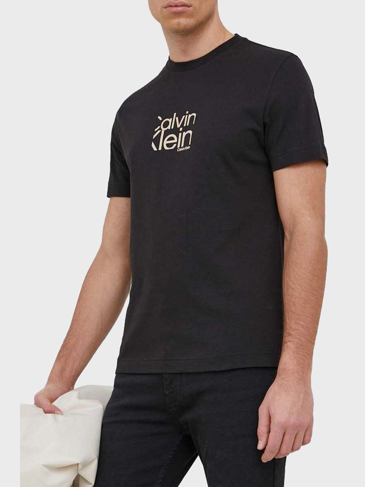 MATTE FRONT LOGO T-SHIRT Ck Black