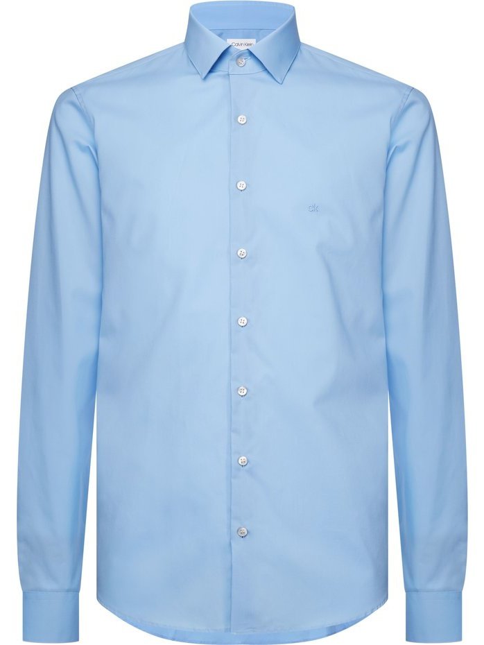 Poplin stretch slim-fit overhemd