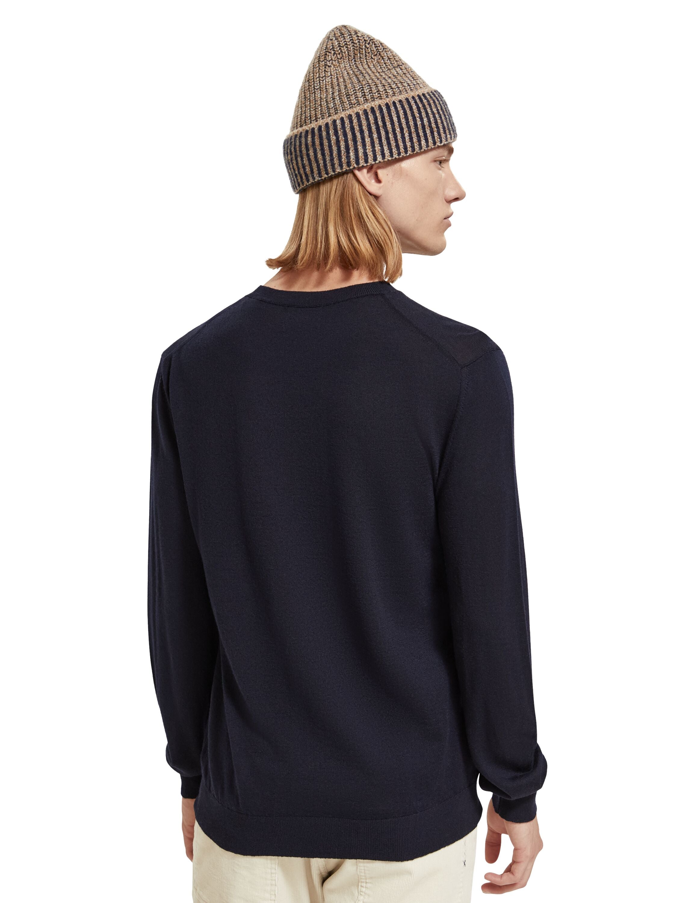 Regular fit free spirit bird pull in Merino Wool Night