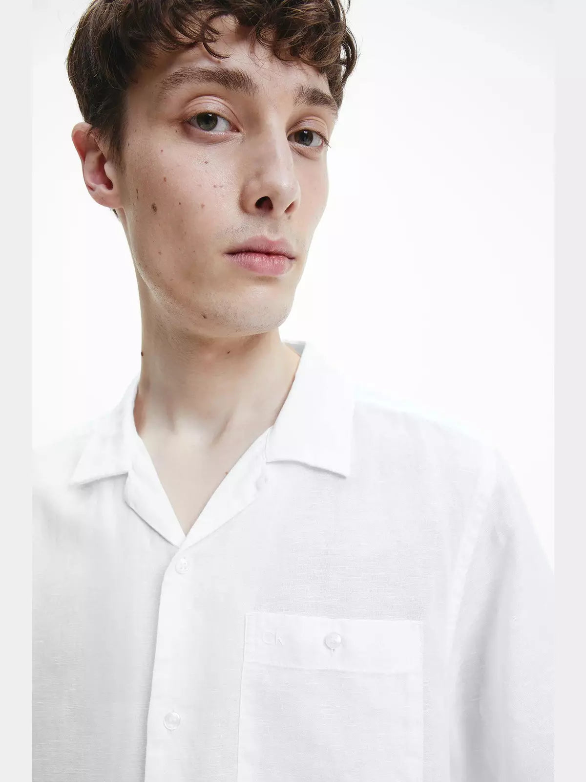LINEN COTTON CUBAN S/S SHIRT Bright White