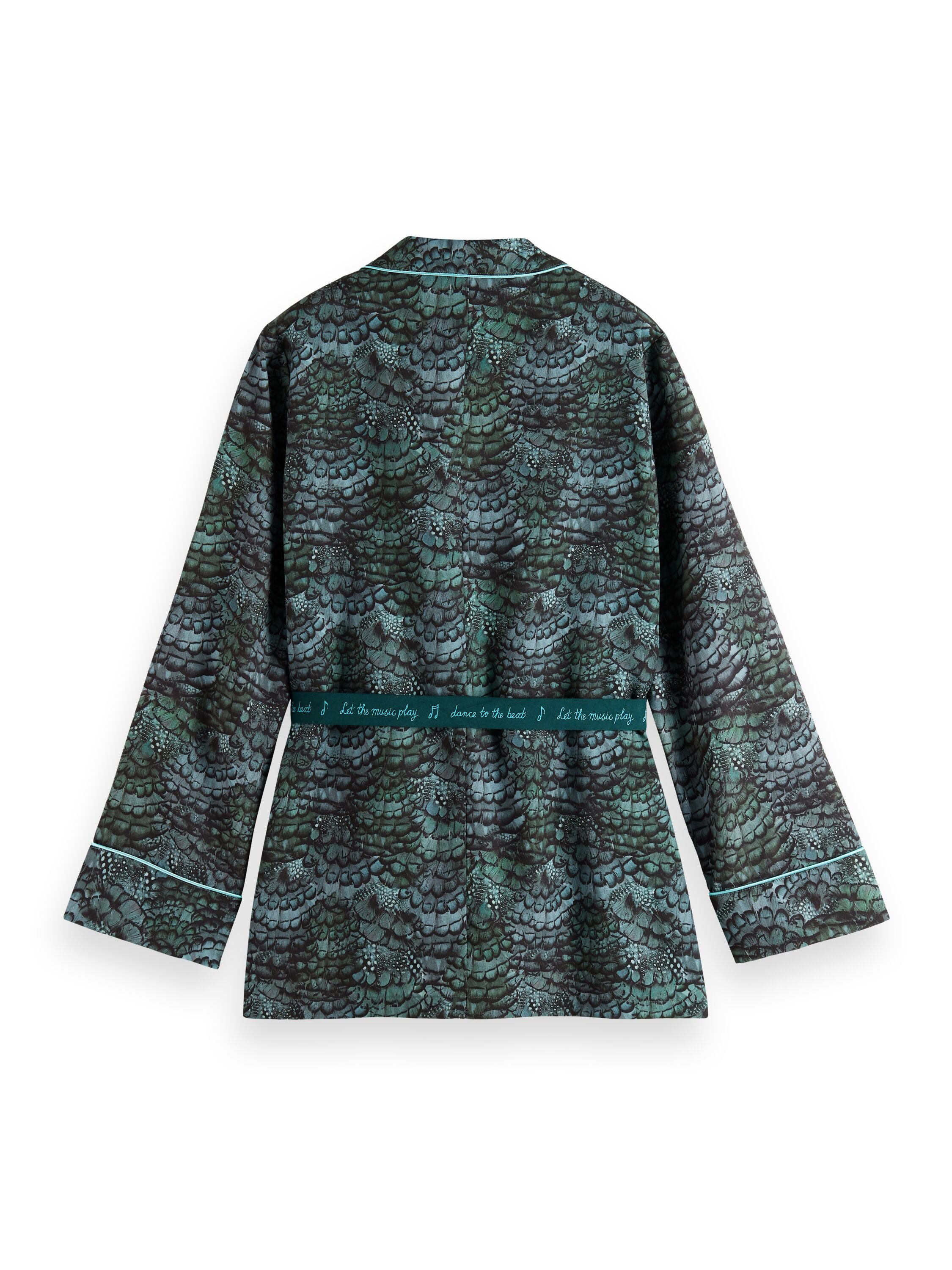 Pyjama loose fit blazer Feather Bottle Green