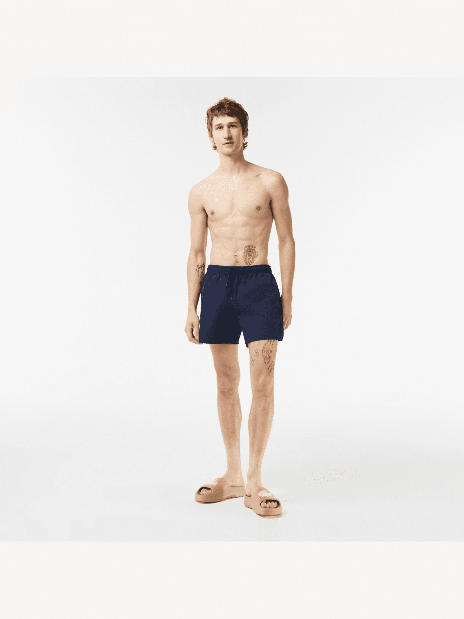 Zwembroek sneldrogend Navy / Groen