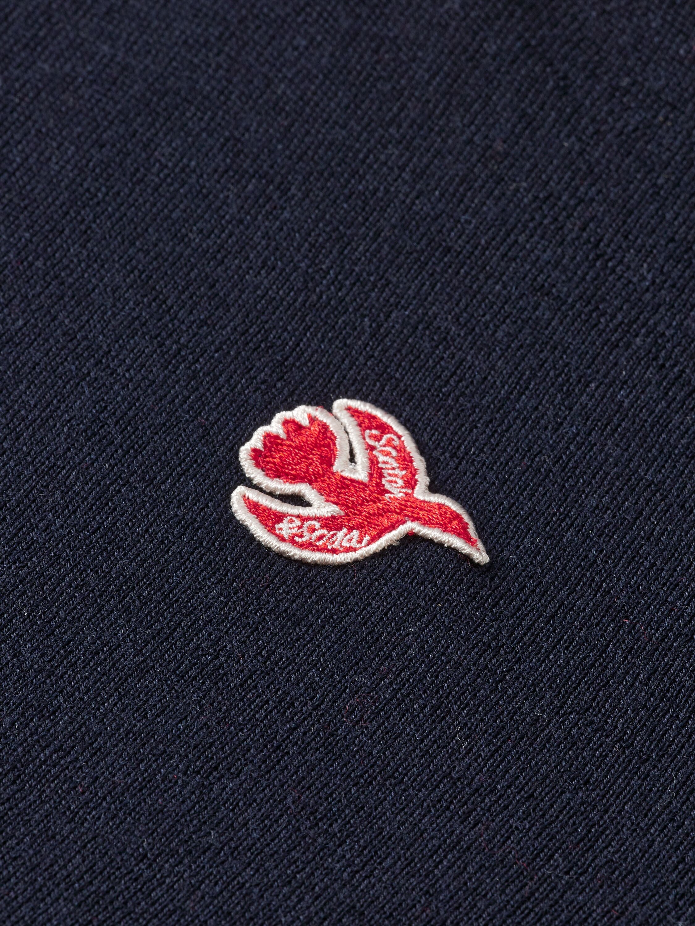 Regular fit free spirit bird pull in Merino Wool Night