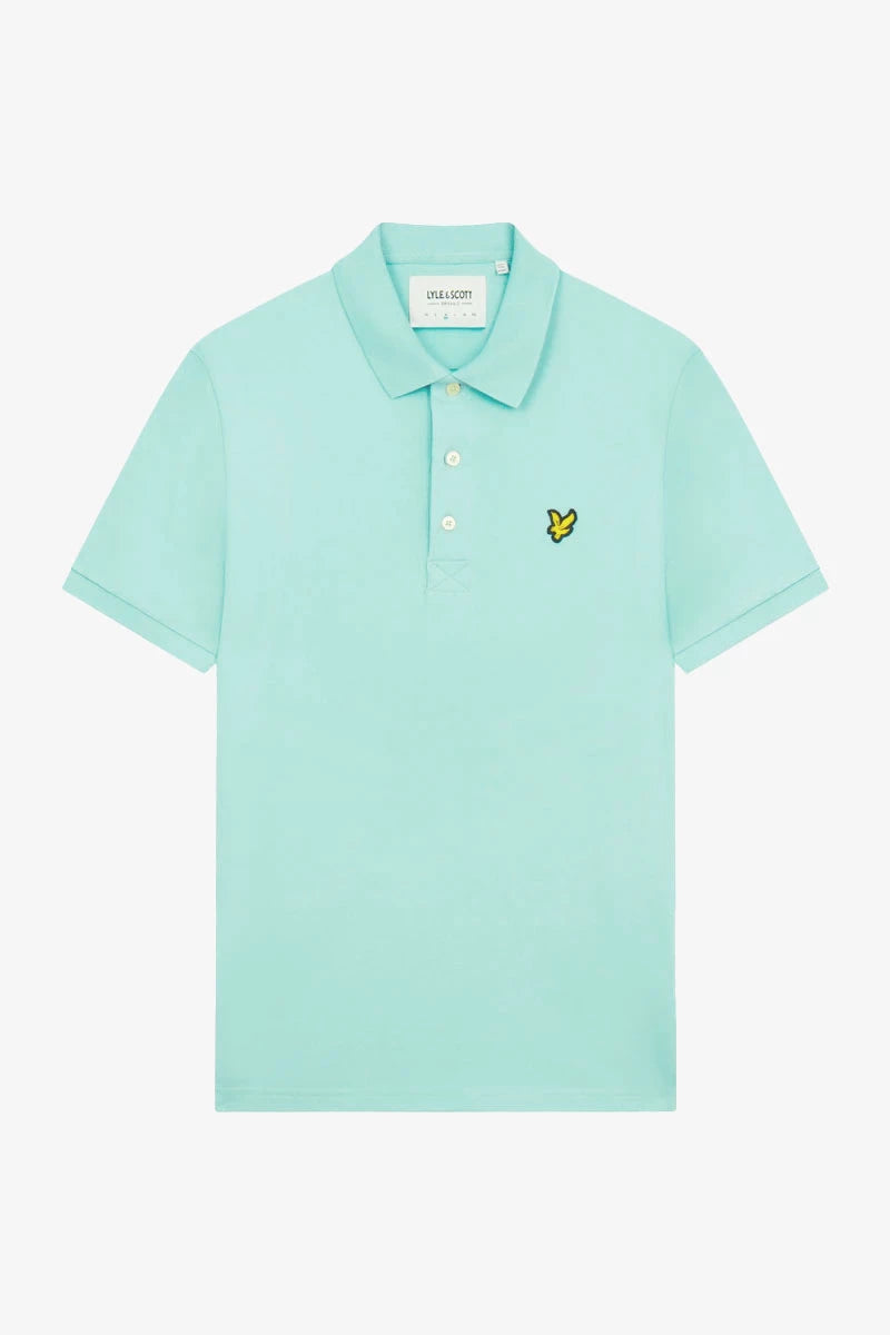 Plain Polo Shirt W907 Turquoise Shadow
