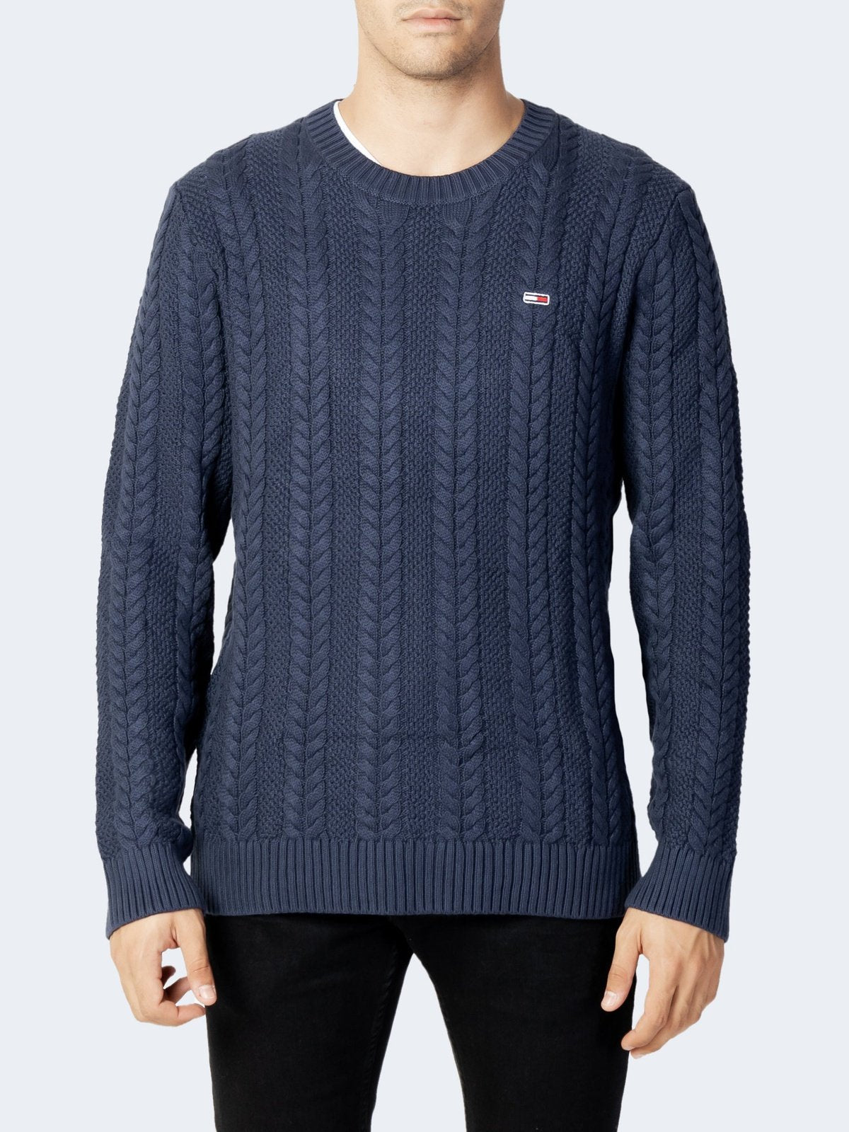 TJM regular cable sweater - Blue