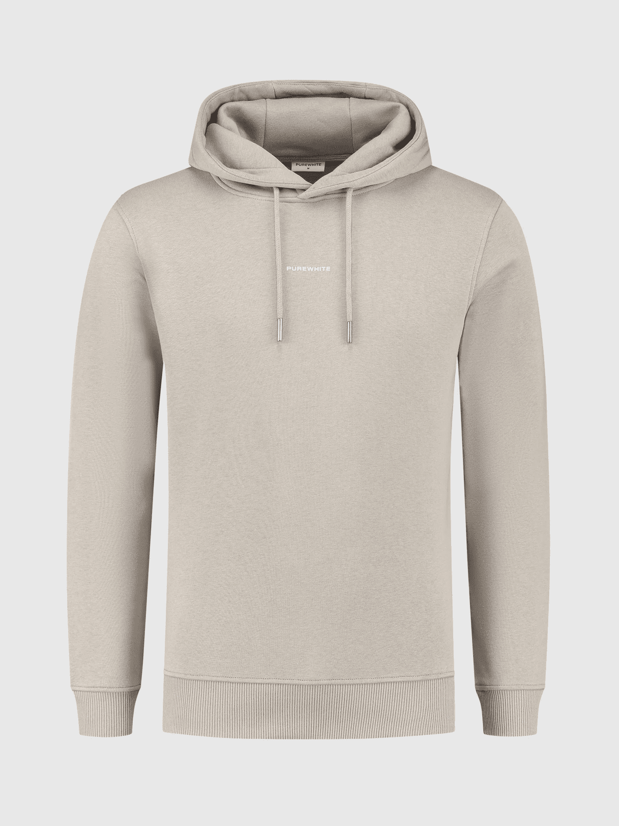 Pure logo hoodie Taupe