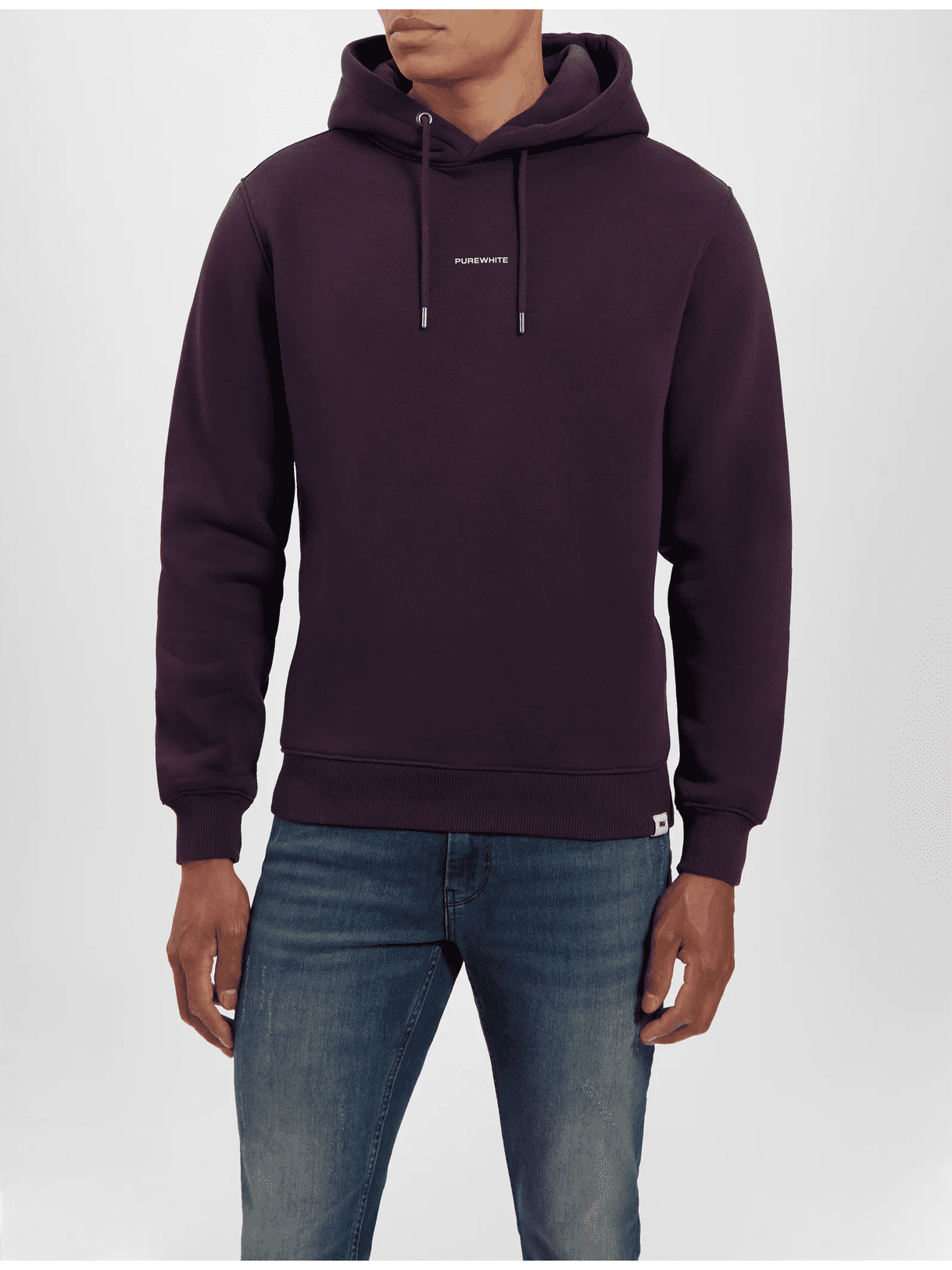 Seasonal Pure Logo hoodie - Aubergine