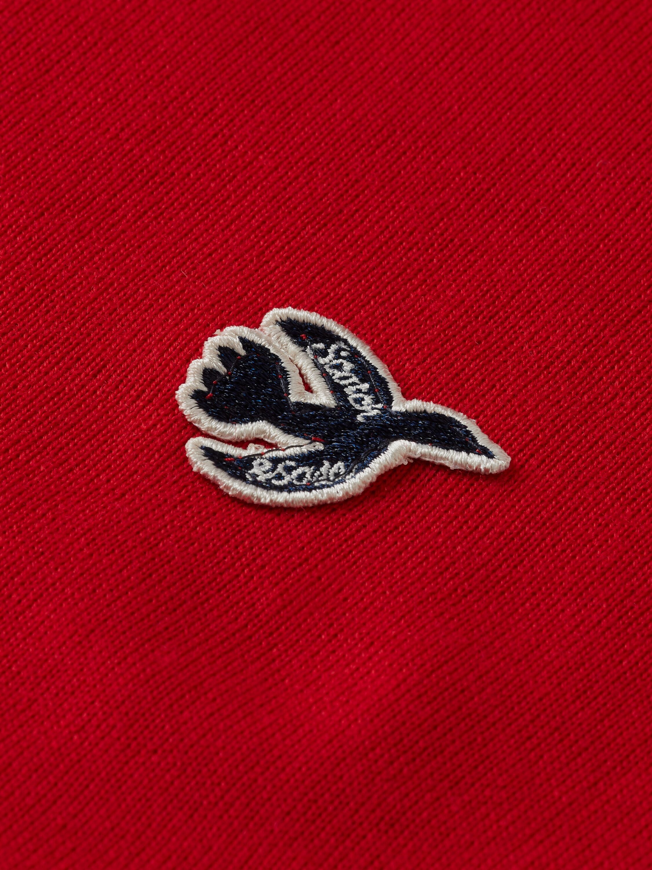 The free spirit peace bird crew neck pullover Amp Red