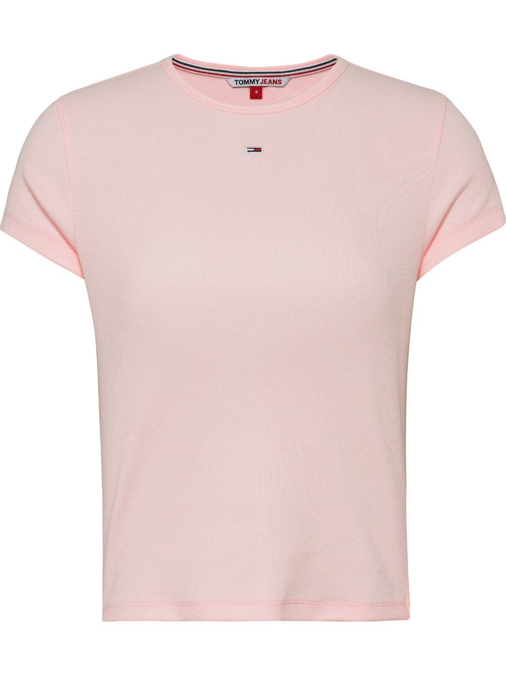 TJW BBY Essential rib short sleeve - Faint Pink