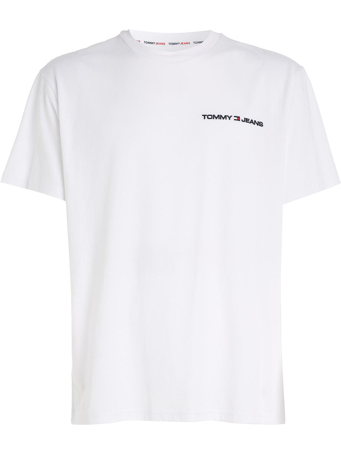 TJM CLSC LINEAR CHEST TEE WHITE