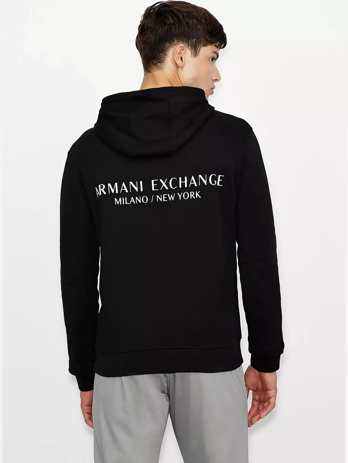 Sweater with back & front logo 8NZM94-BLACK
