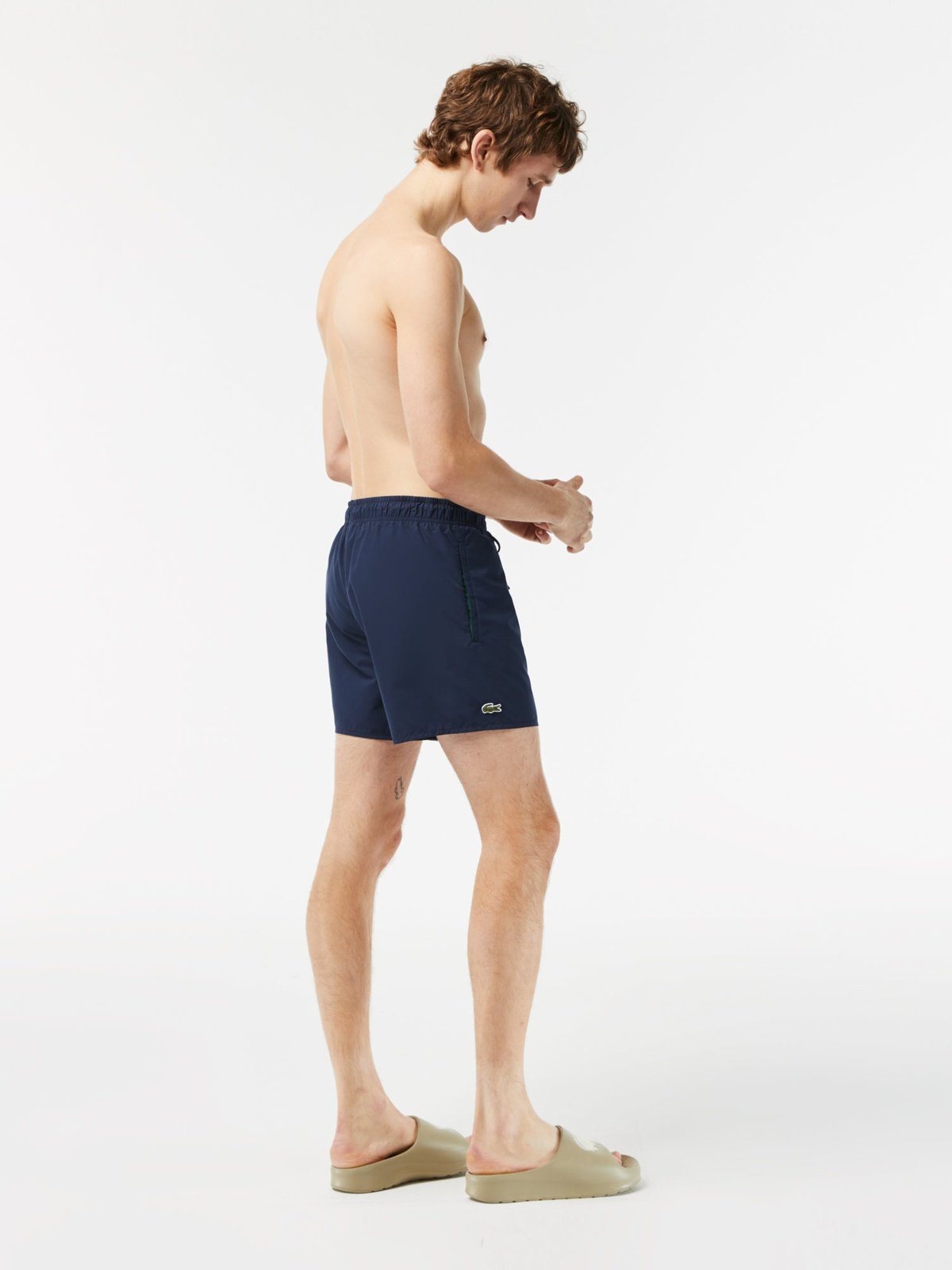 Zwembroek sneldrogend Navy / Groen