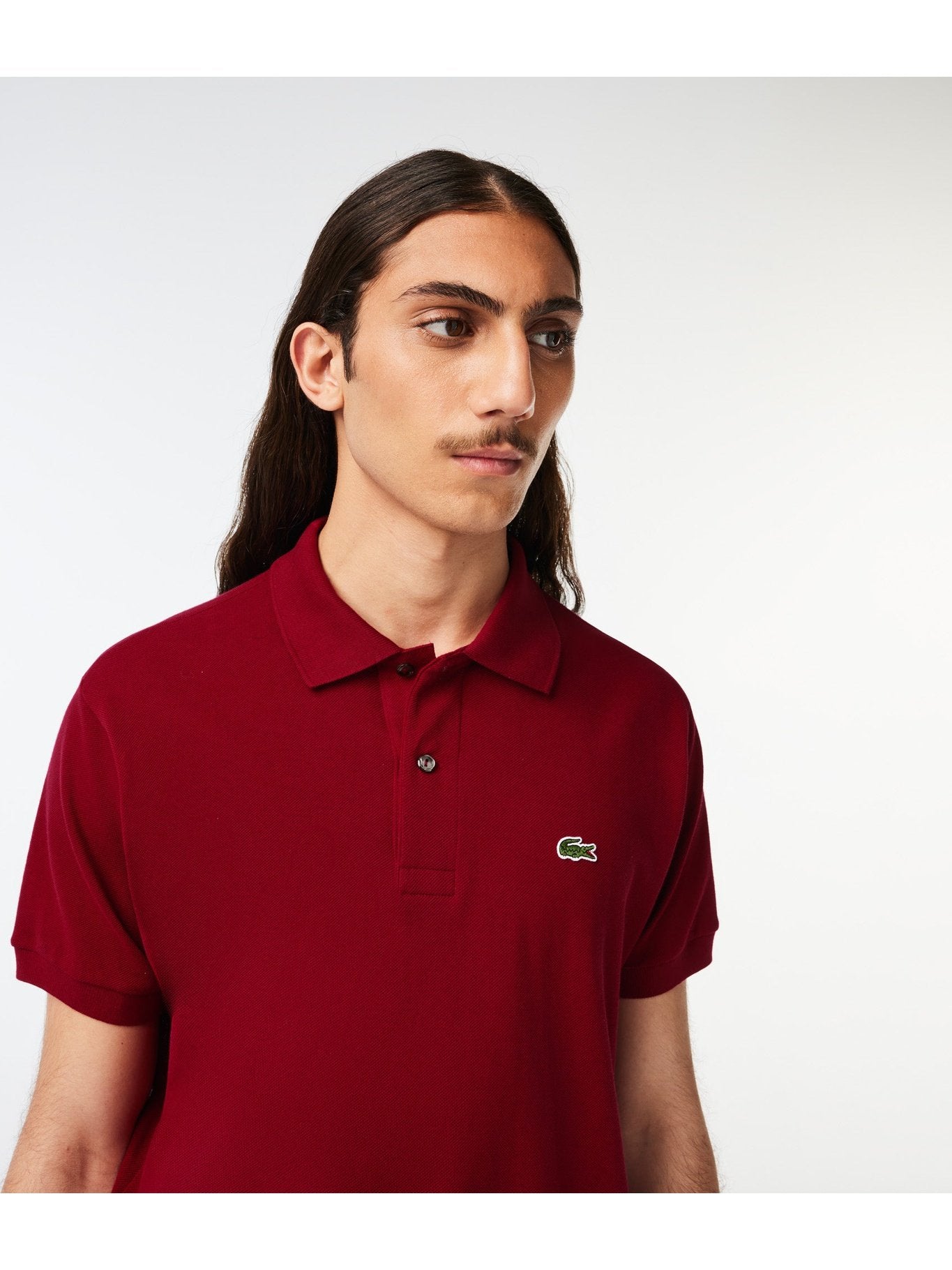 Slim fit polo Bordeaux