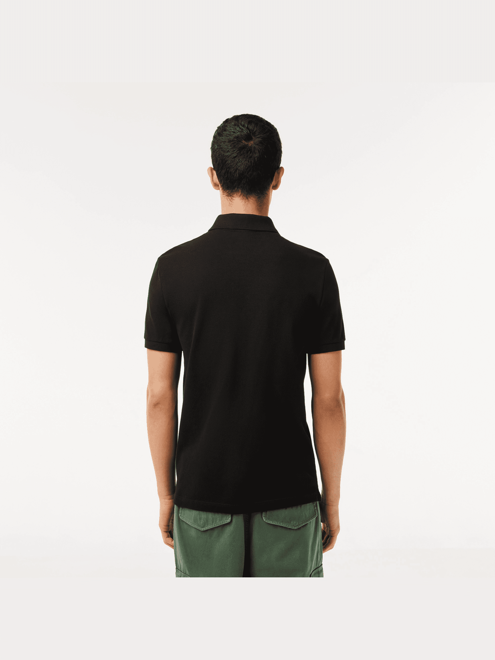 Slim fit polo Black