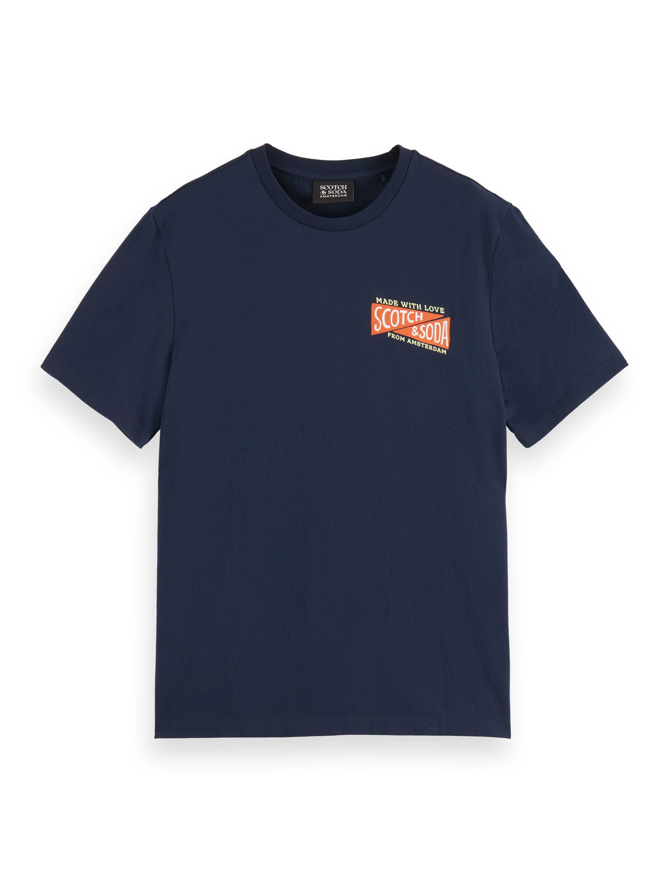 Regular fit chest artwork T-shirt in Organic Cotton Night