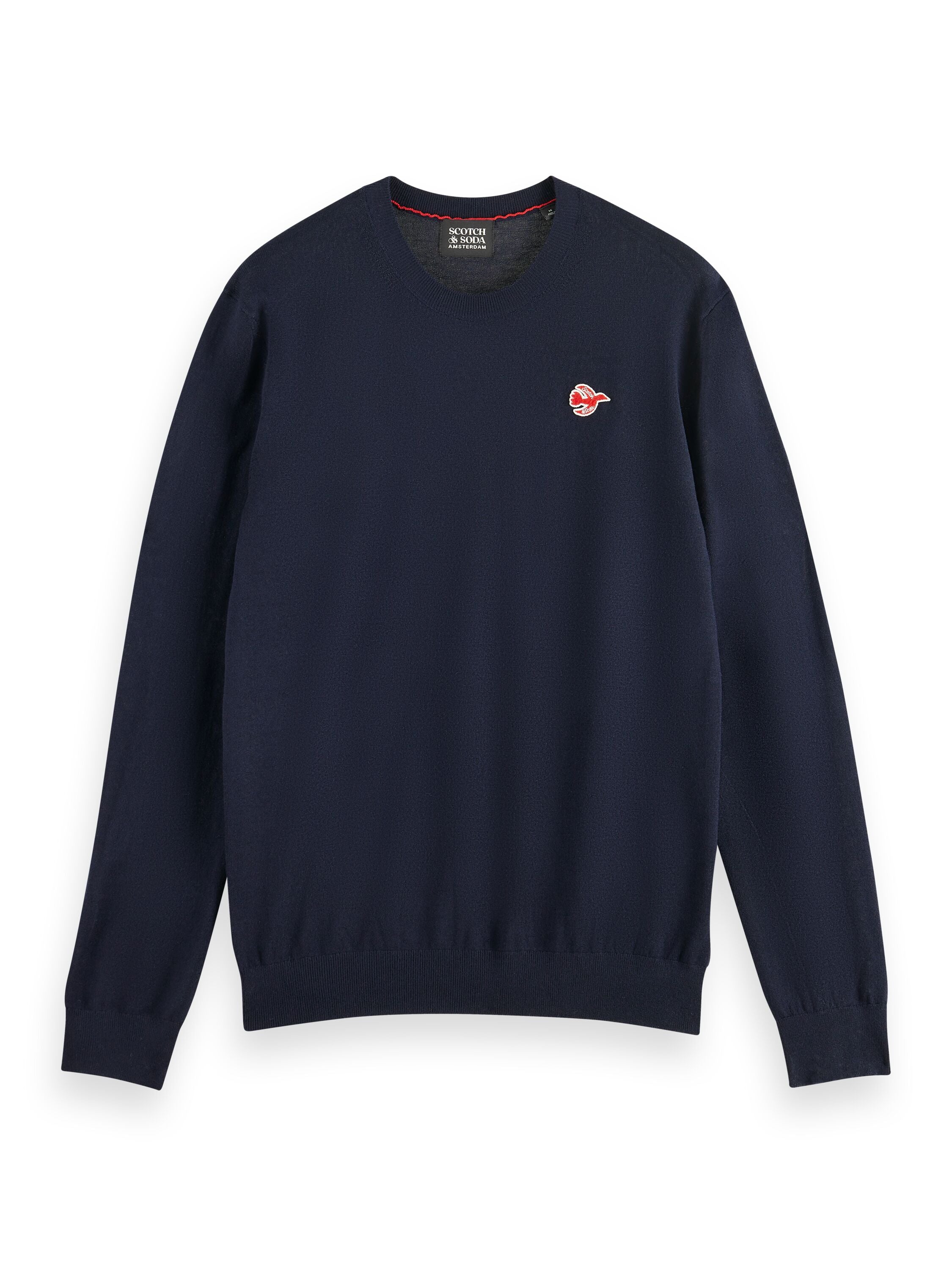 Regular fit free spirit bird pull in Merino Wool Night