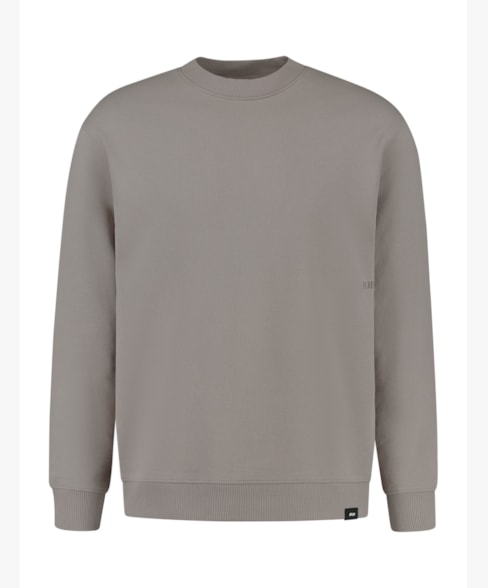 Crewneck with big back print 53 - Taupe