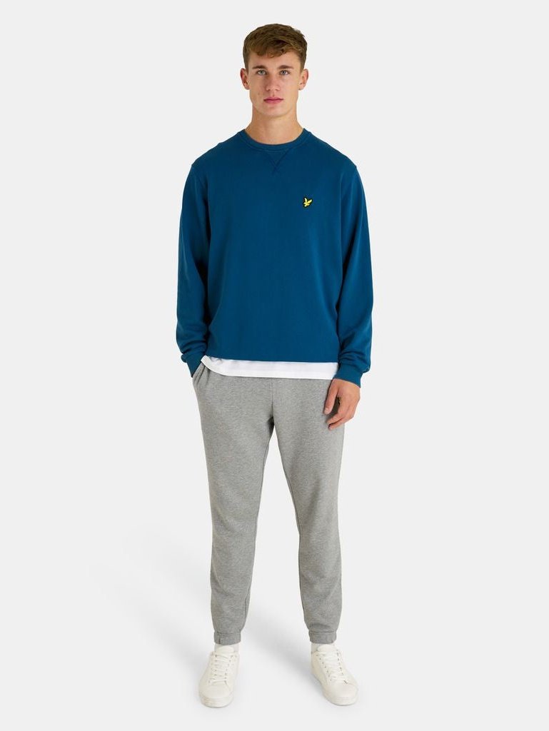 Gewassen bemanning nek sweatshirt - Apres Navy (w992)