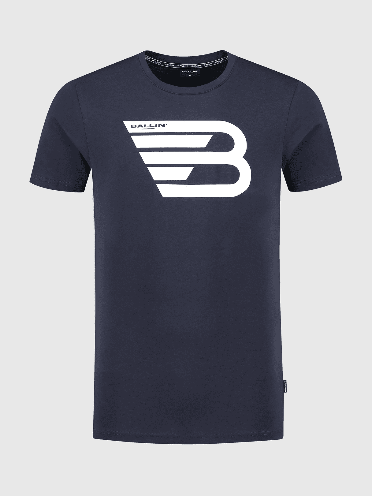 T-shirt with chestprint 000043 - Dark Blue