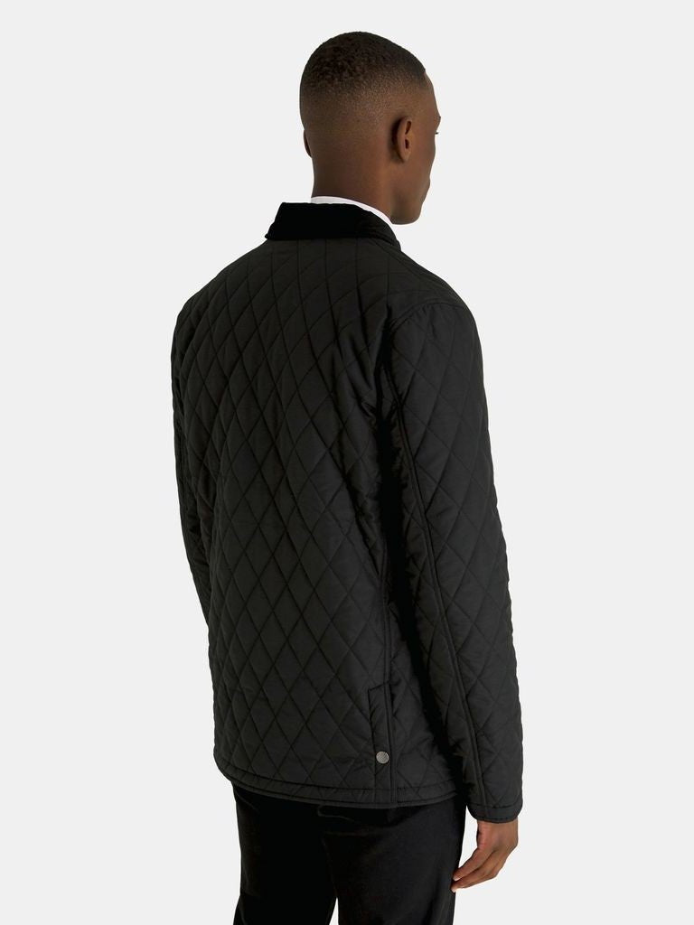 Quilted Jacket - Jet Black (z865)