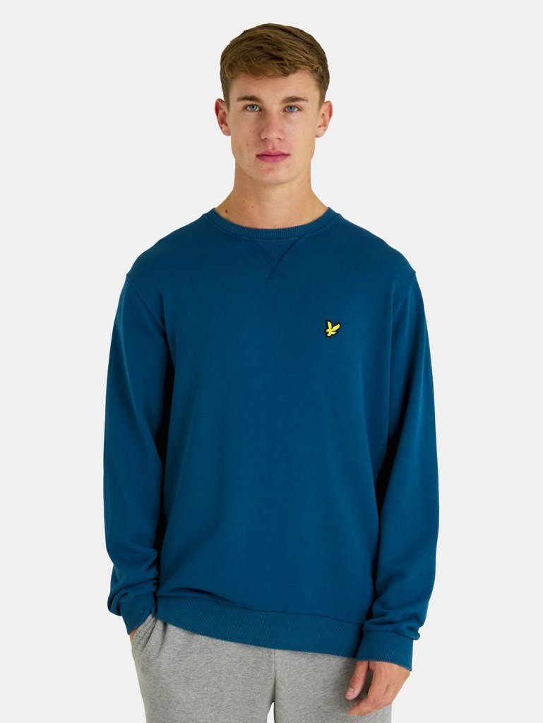 Gewassen bemanning nek sweatshirt - Apres Navy (w992)