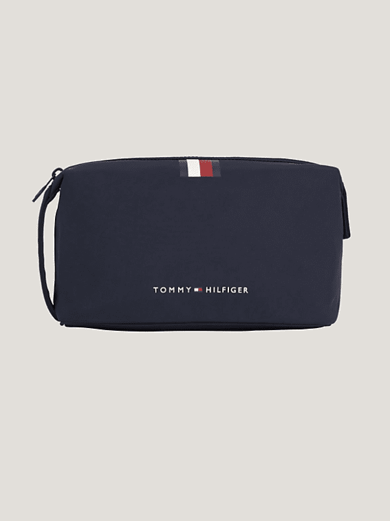 TH SKYLINE STRIPE WASHBAG SPACE BLUE AM0AM12092DW6