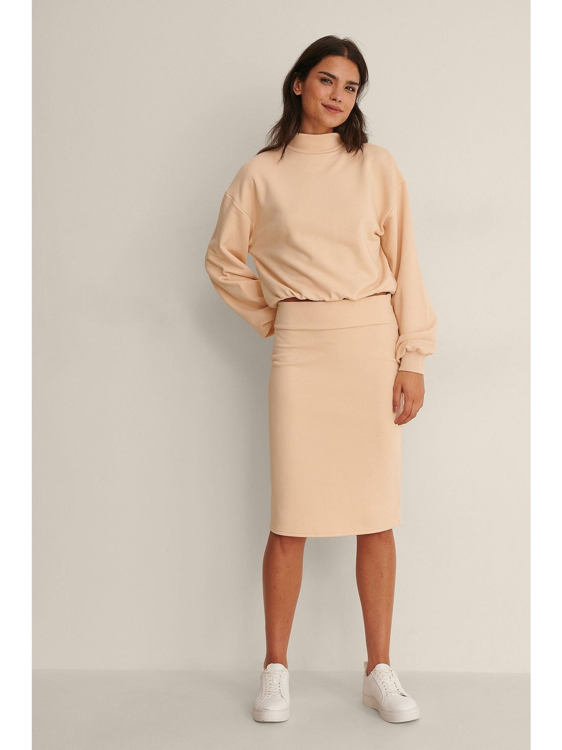 MIDI SKIRT - Warm Beige