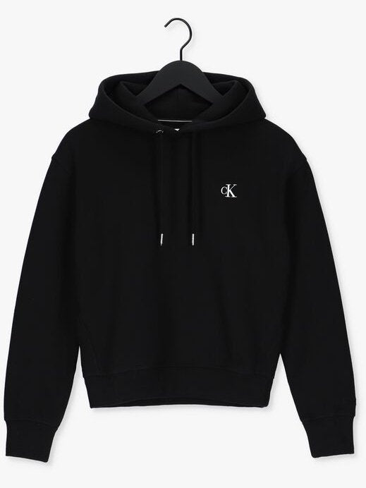 CK EMBROIDERY HOODIE CK BLACK J20J213178