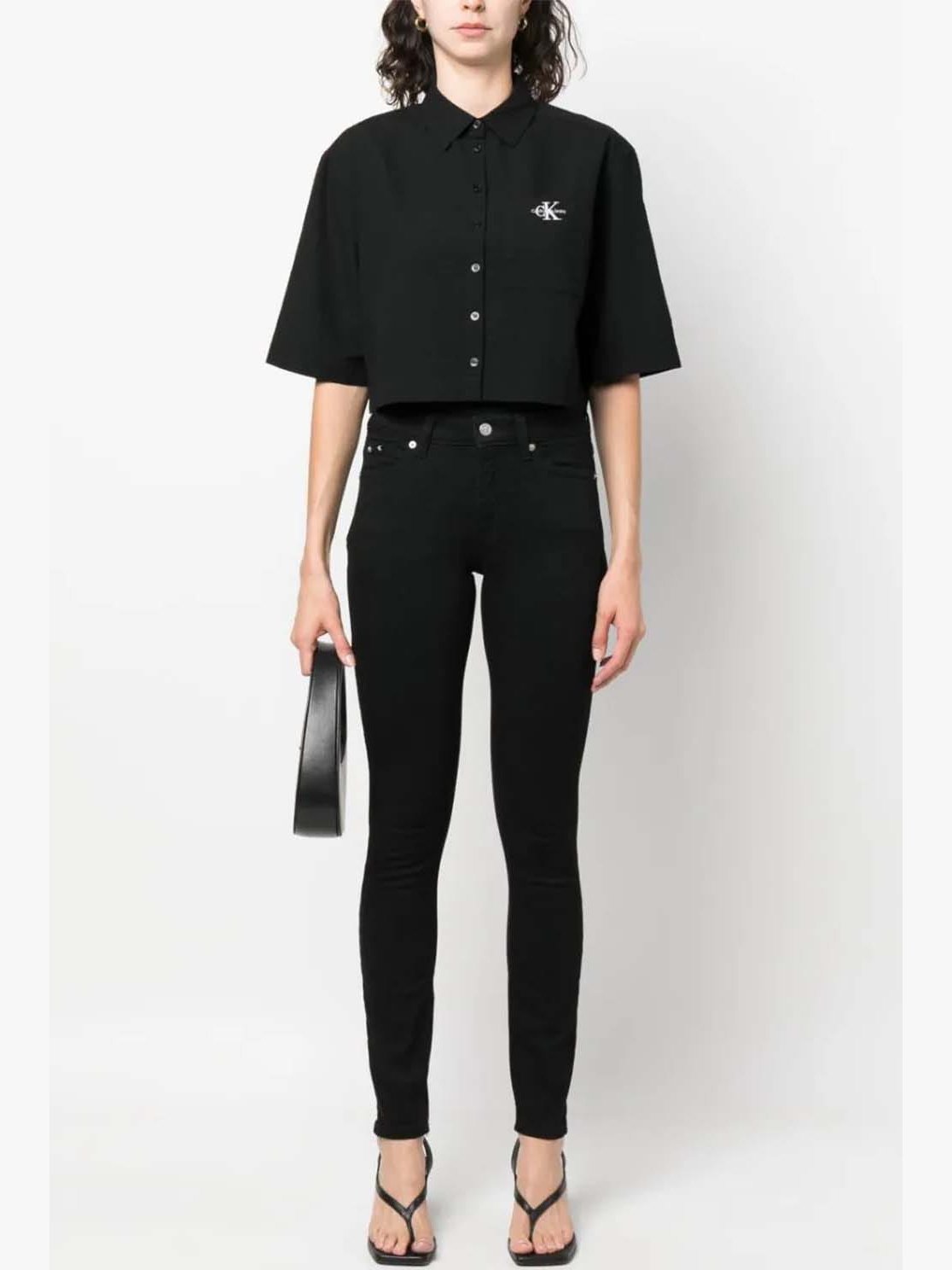 MID RISE SKINNY DENIM BLACK J20J221582