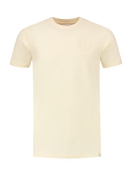 T-shirt with chest print 54 - Ecru