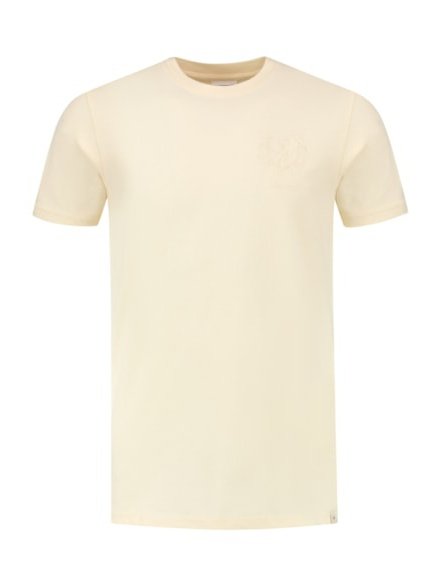T-shirt with chest print  54 - Ecru