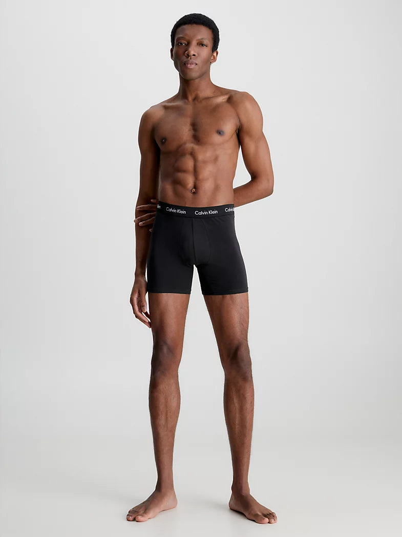 3-Pack Boxers Lang - Cotton Stretch Black