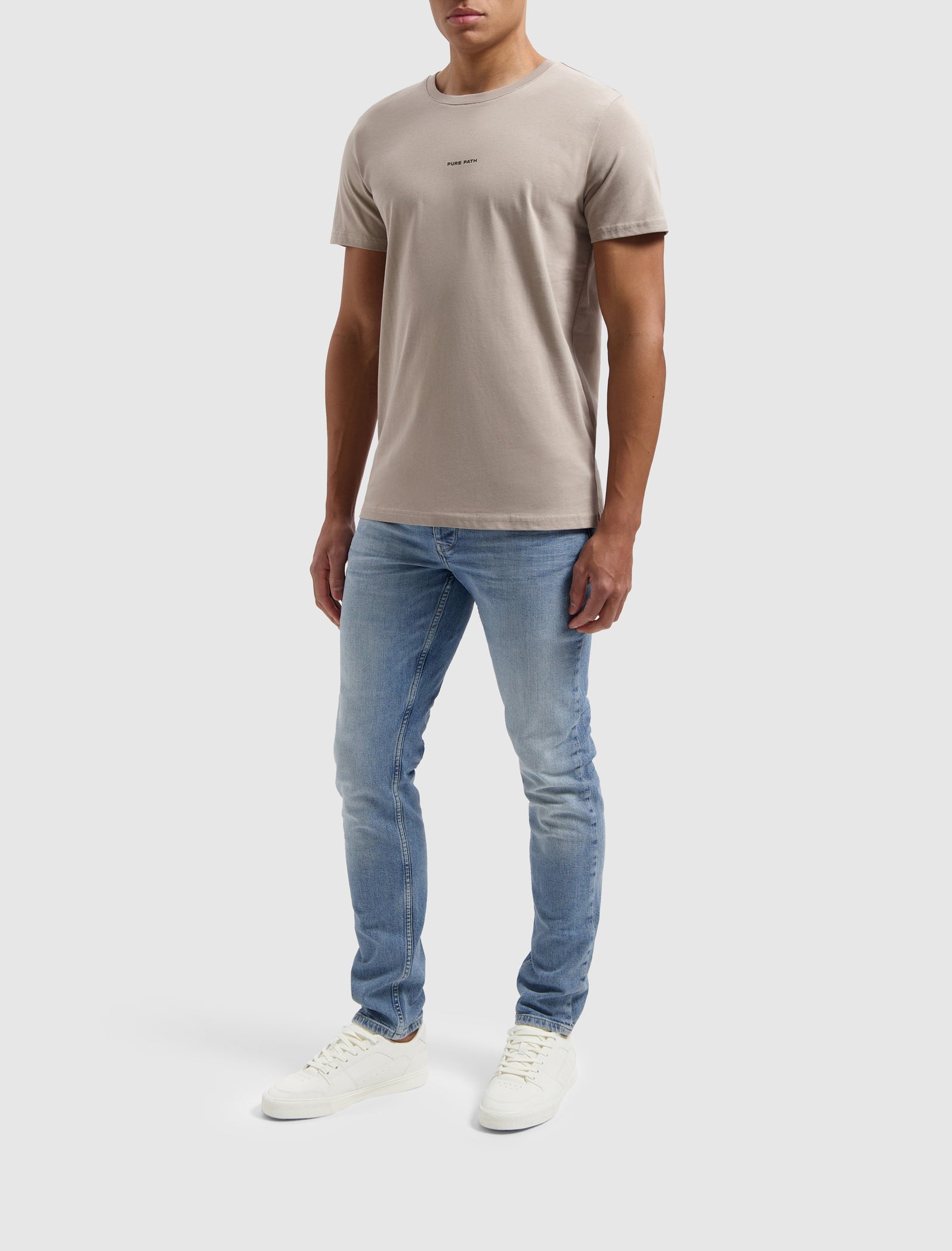 Essential Logo T-shirt Taupe