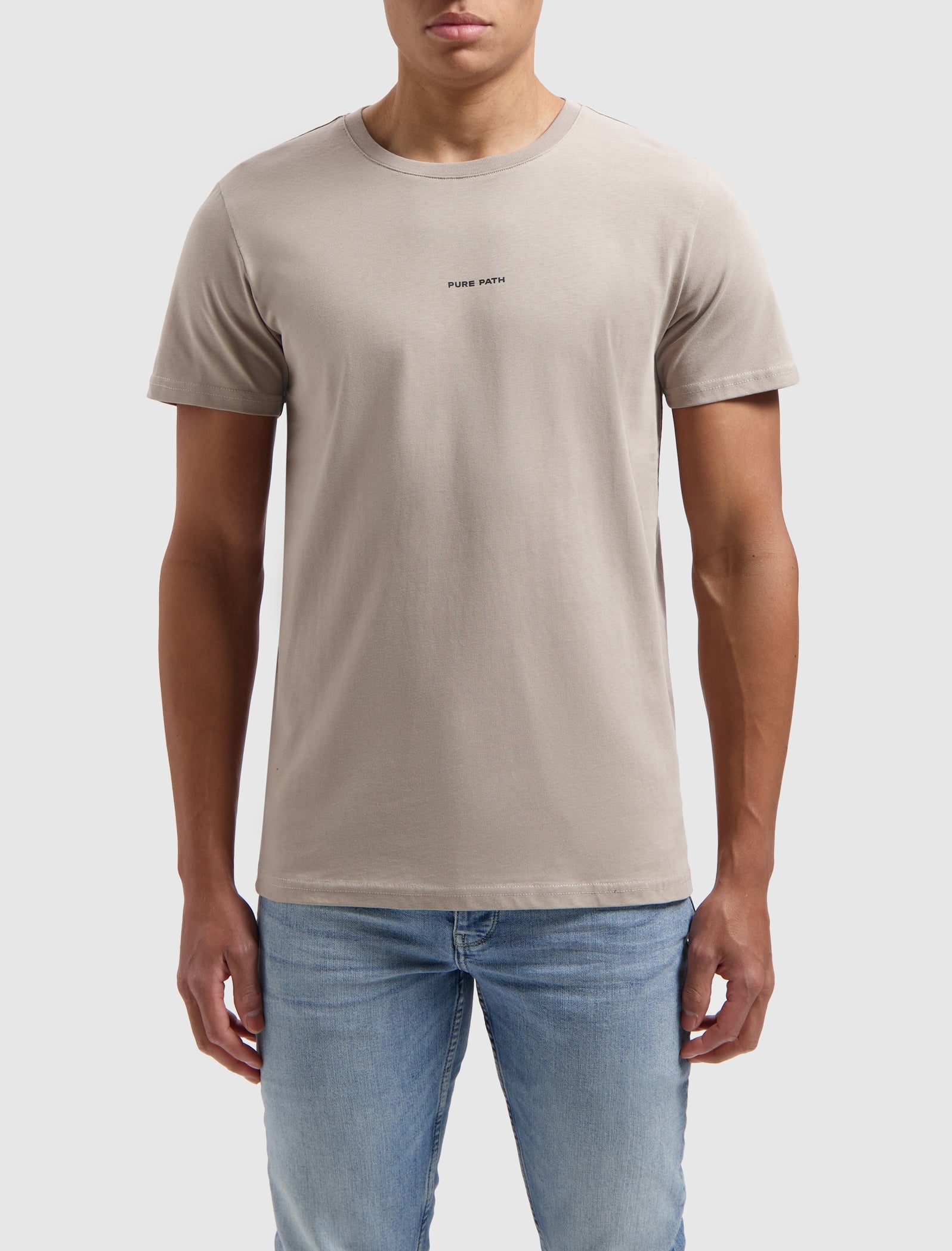 Essential Logo T-shirt Taupe